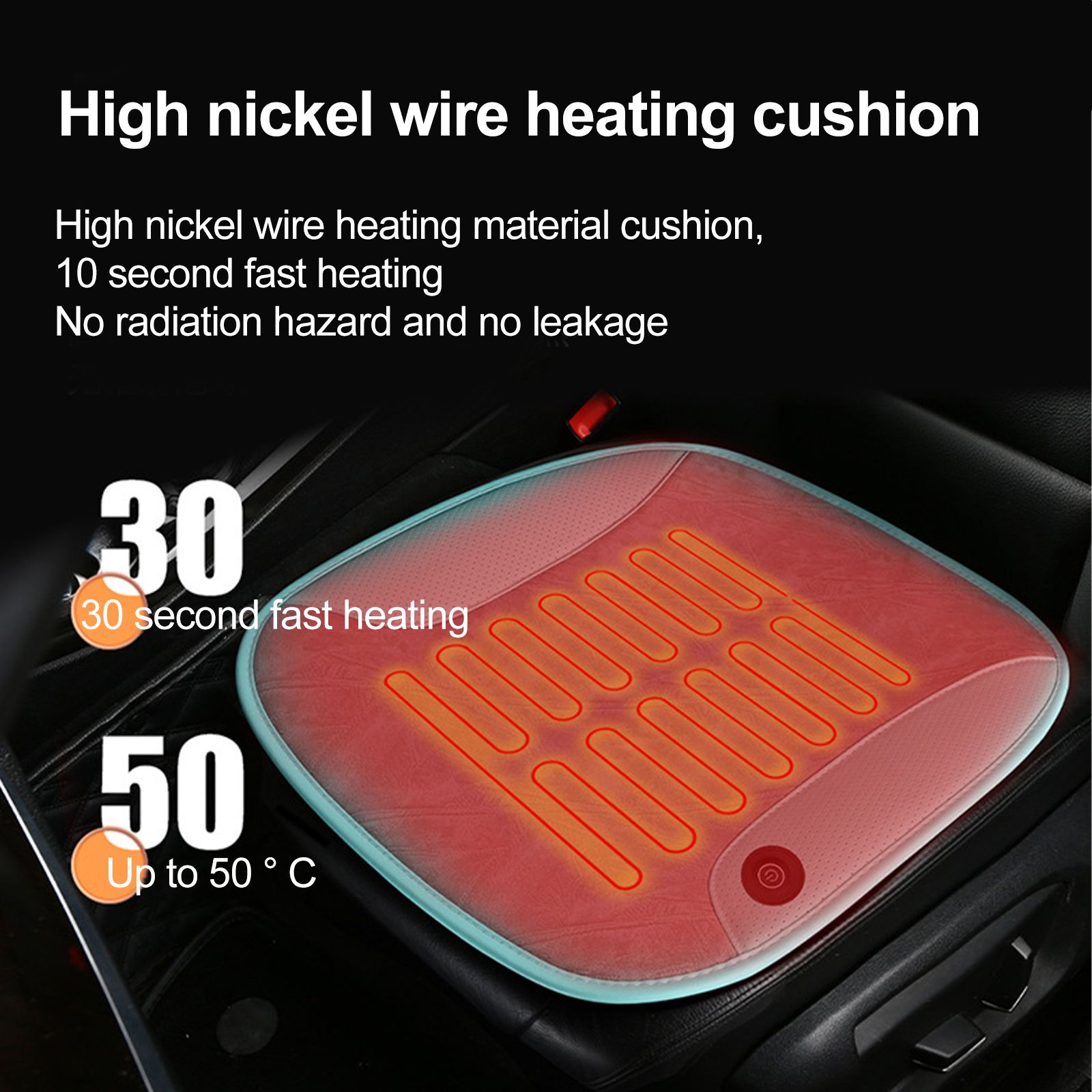 Heated Cushion 45 x 46cm High Nickel Wire Fiber Heating Stadium - Image 3