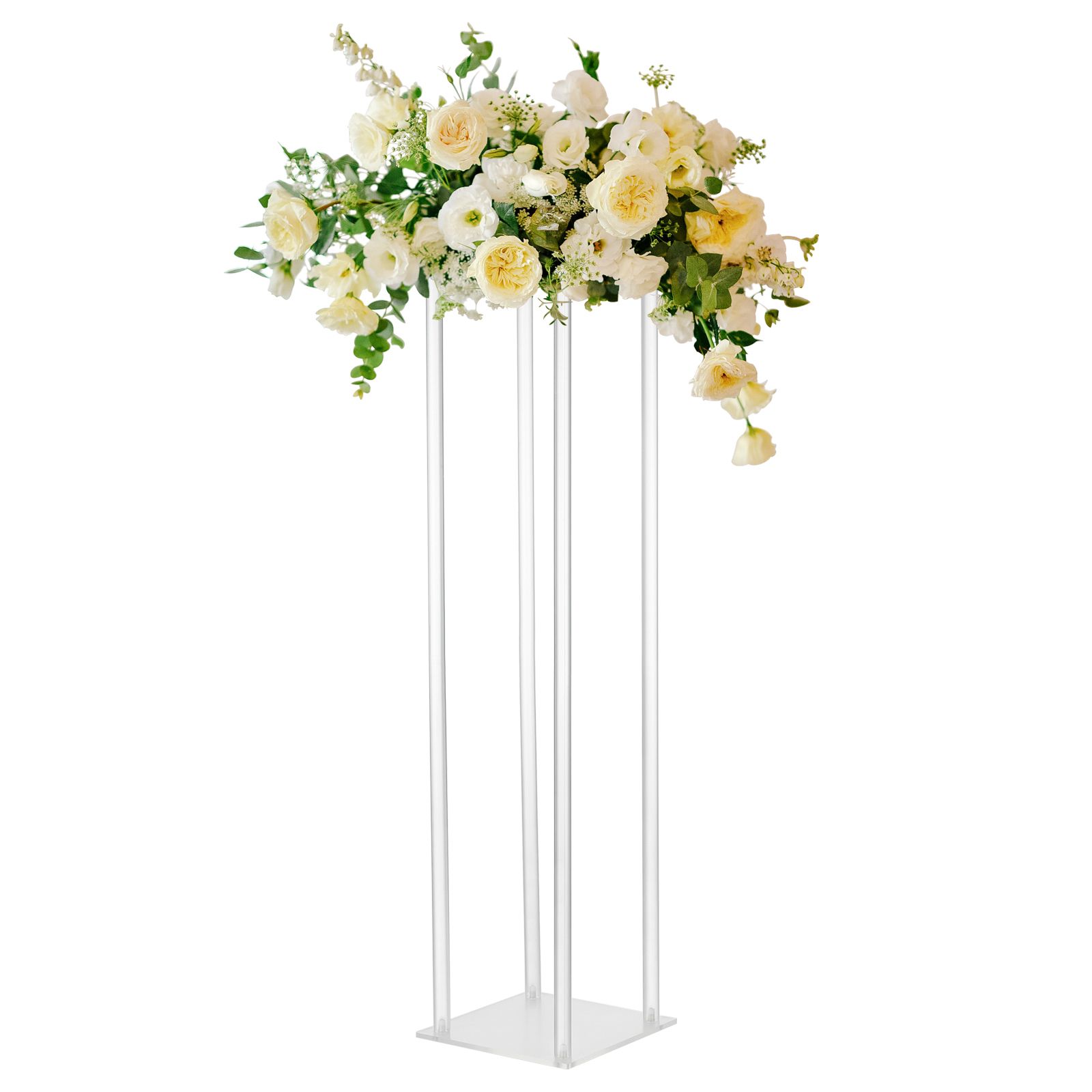 Wedding Acrylic Road Lead Flower Stand Cylinder Vase Flower Arrangement Wedding Decoration - Image 2