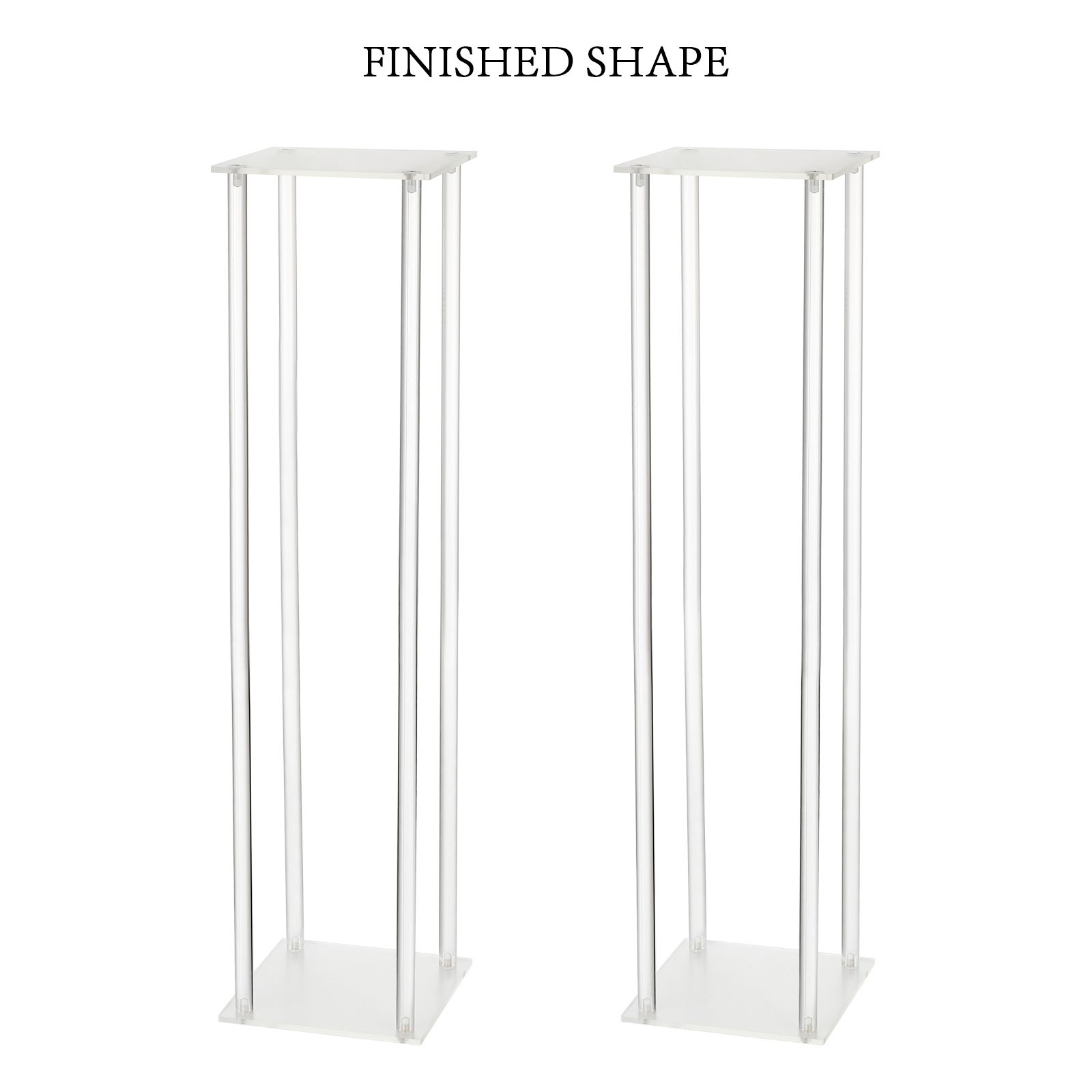 Wedding Acrylic Road Lead Flower Stand Cylinder Vase Flower Arrangement Wedding Decoration - Image 8