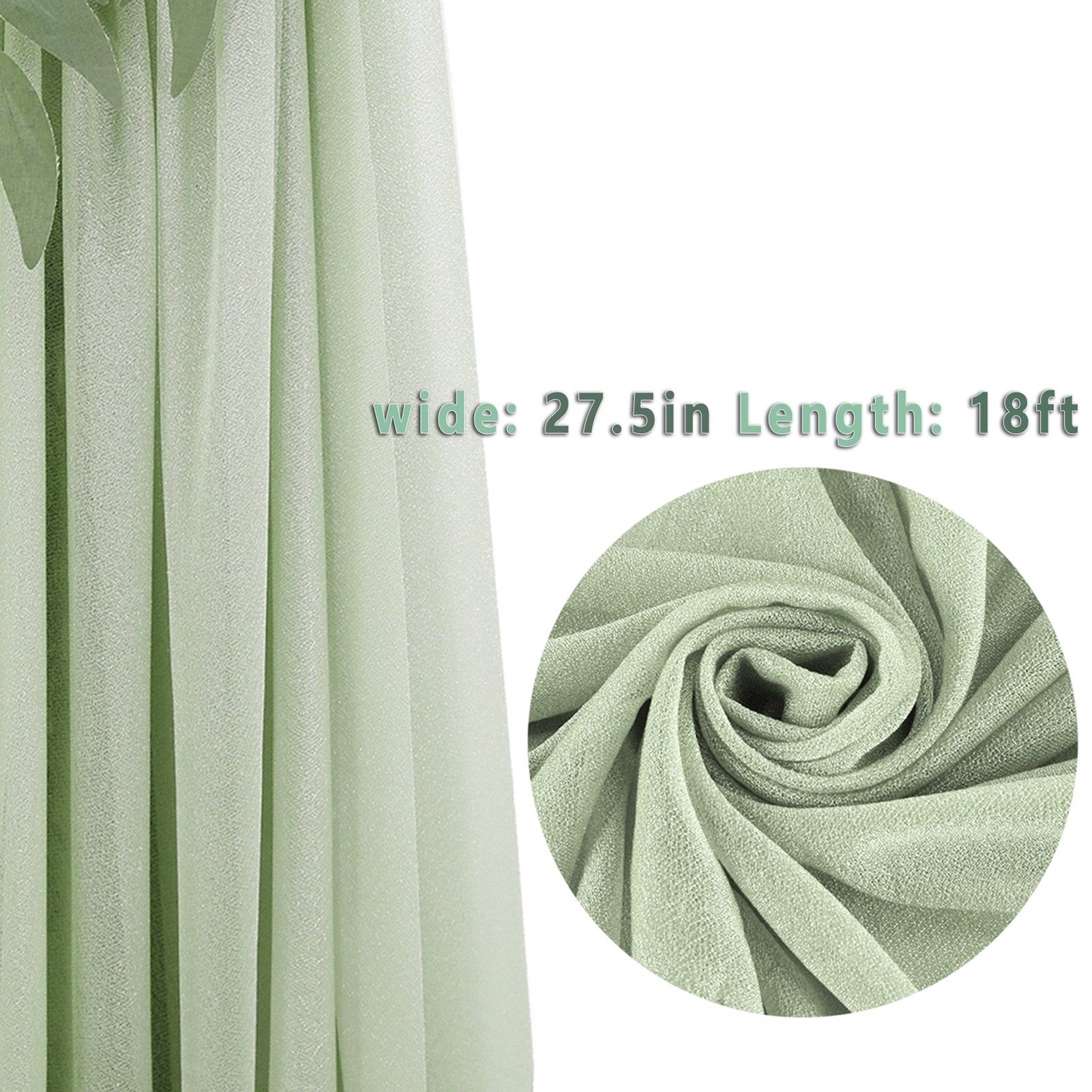 Arch Drapery Tulle Curtains Outdoor Wedding Arch Background Party Photography Veil - Image 2