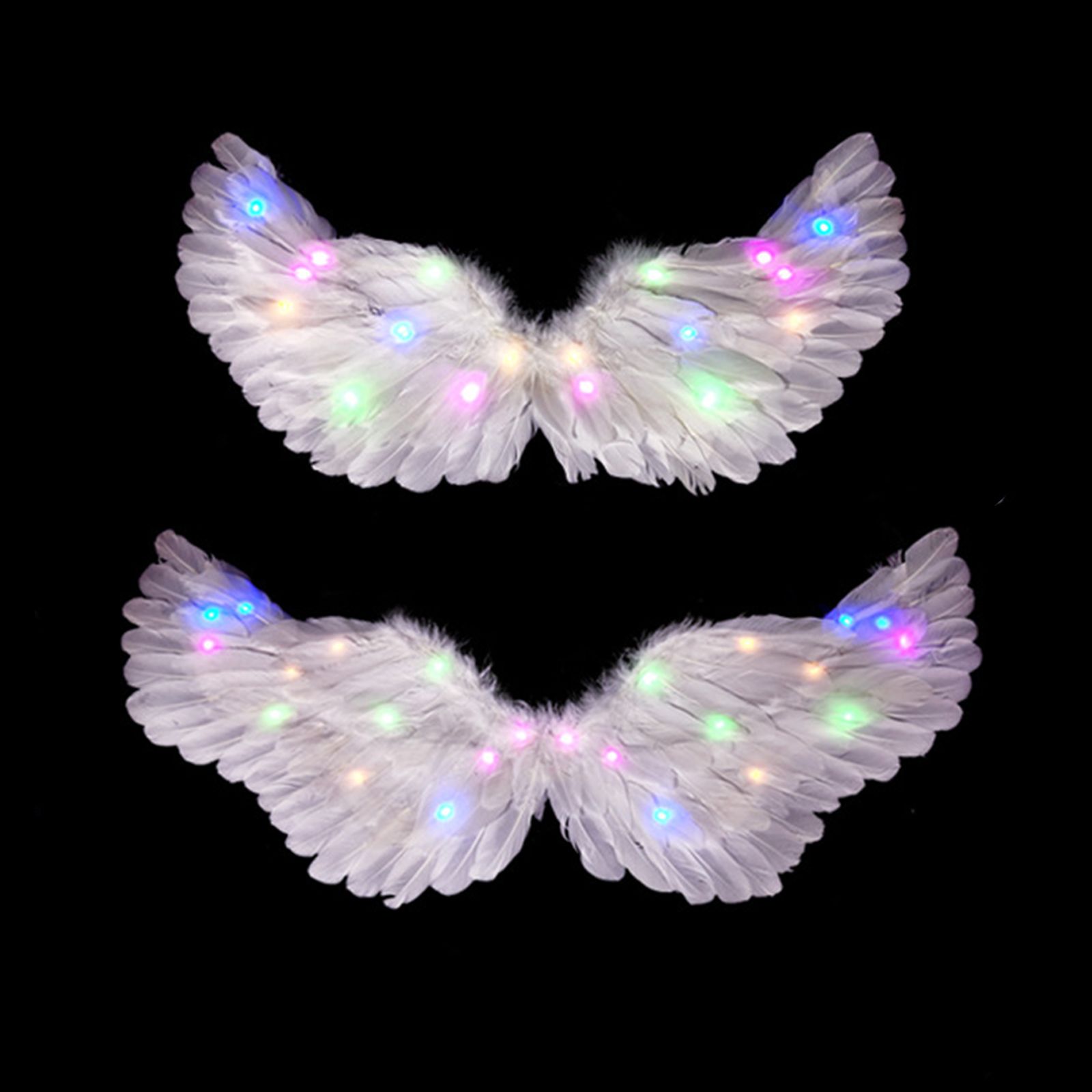 Glowing Angel Wings with LED String Lights Halloween Party Cosplay Costume Accessories Props - Image 3