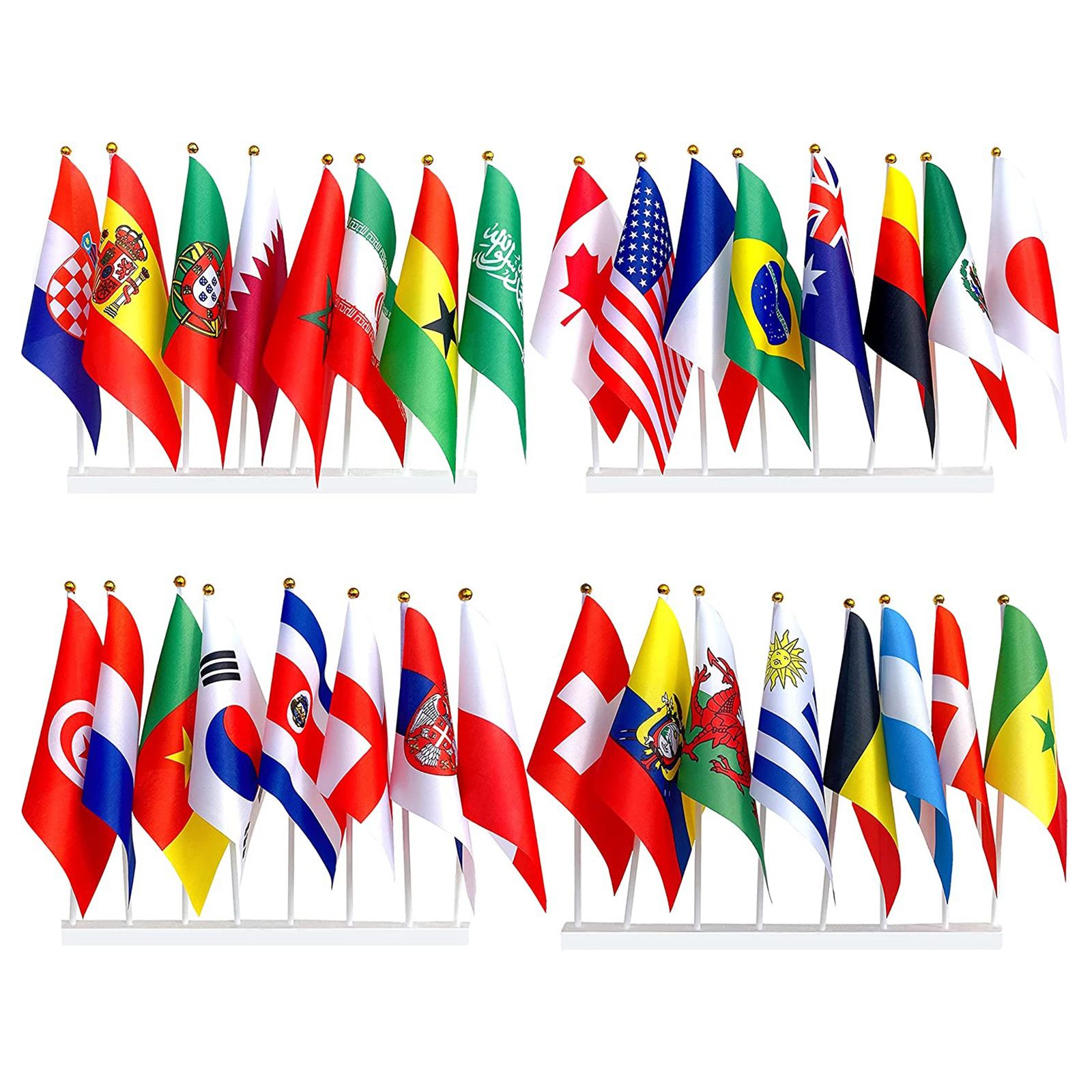 32Pcs 2022 World Cup Stick Flag - Image 2