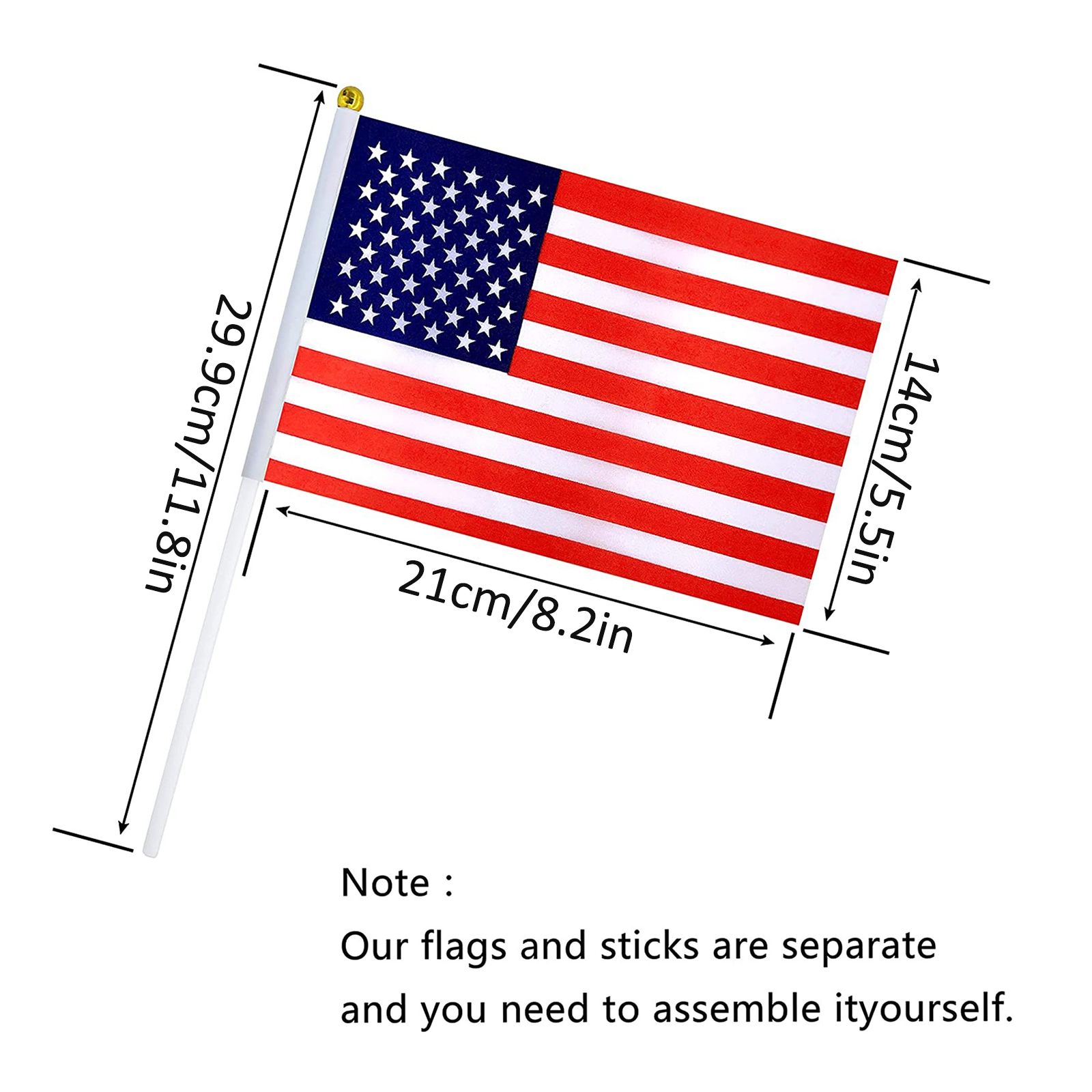 32Pcs 2022 World Cup Stick Flag - Image 7