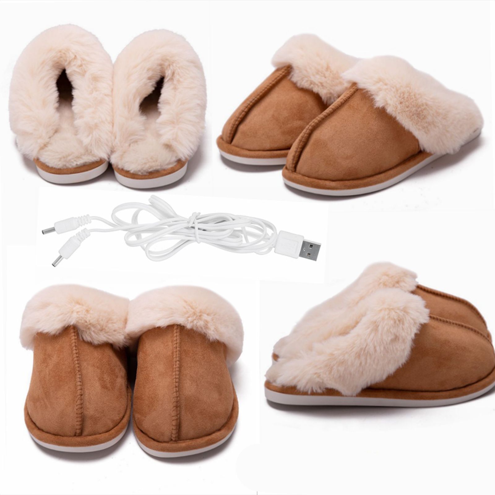 Women Heated Slipper USB Constant Temperature 50 Degrees Electric Foot Warmer Shoes for Winter Cold Weather - Image 5