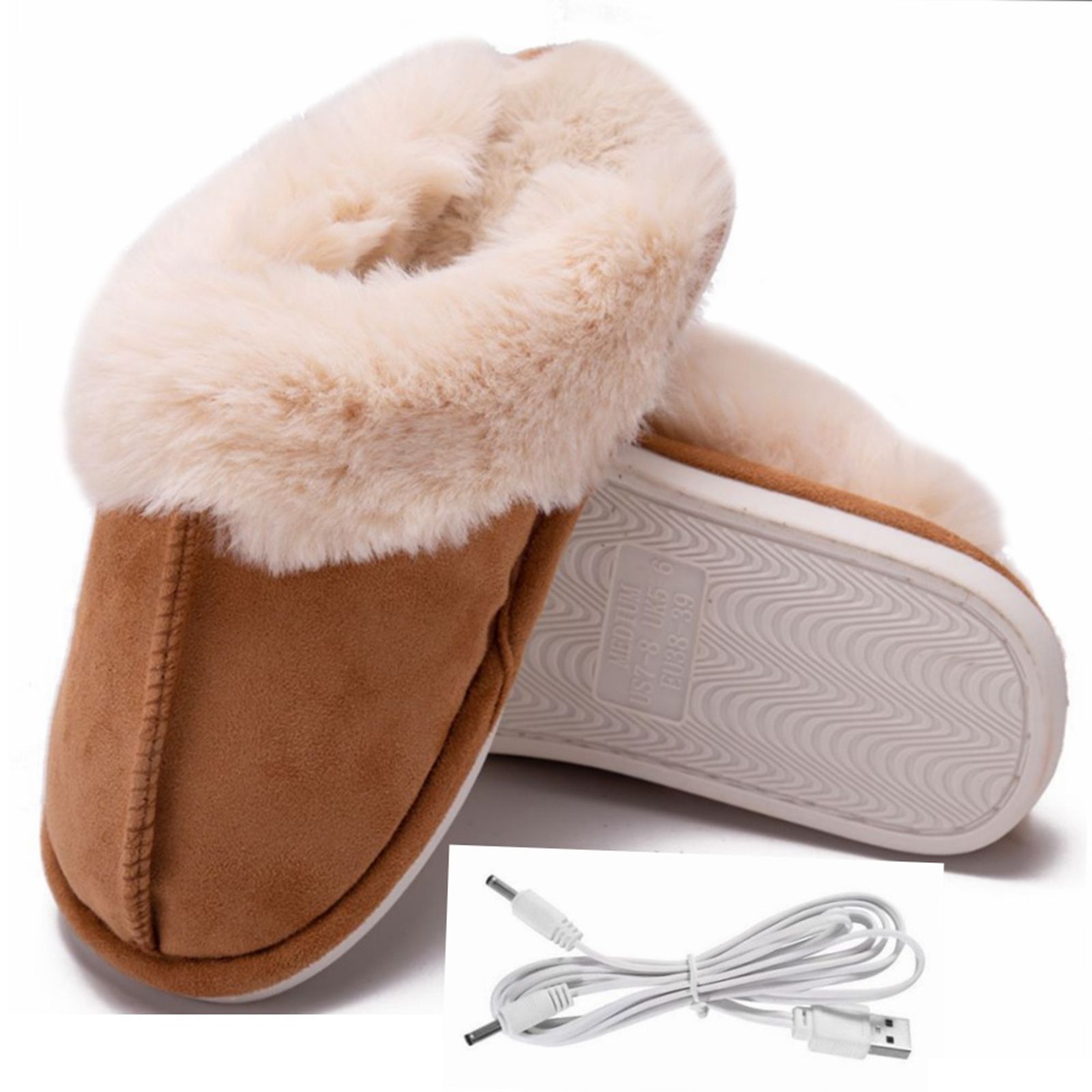 Women Heated Slipper USB Constant Temperature 50 Degrees Electric Foot Warmer Shoes for Winter Cold Weather - Image 7