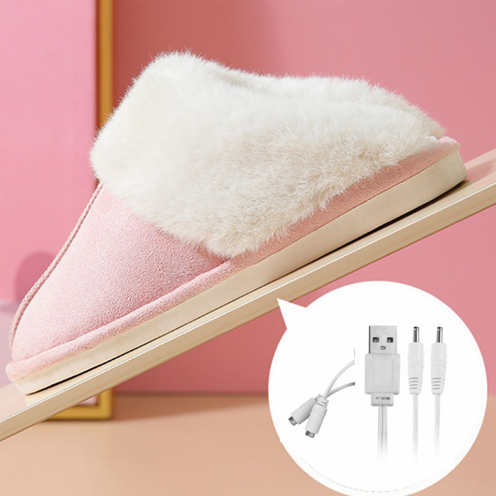 Women Heated Slipper USB Constant Temperature 50 Degrees Electric Foot Warmer Shoes for Winter Cold Weather - Image 8