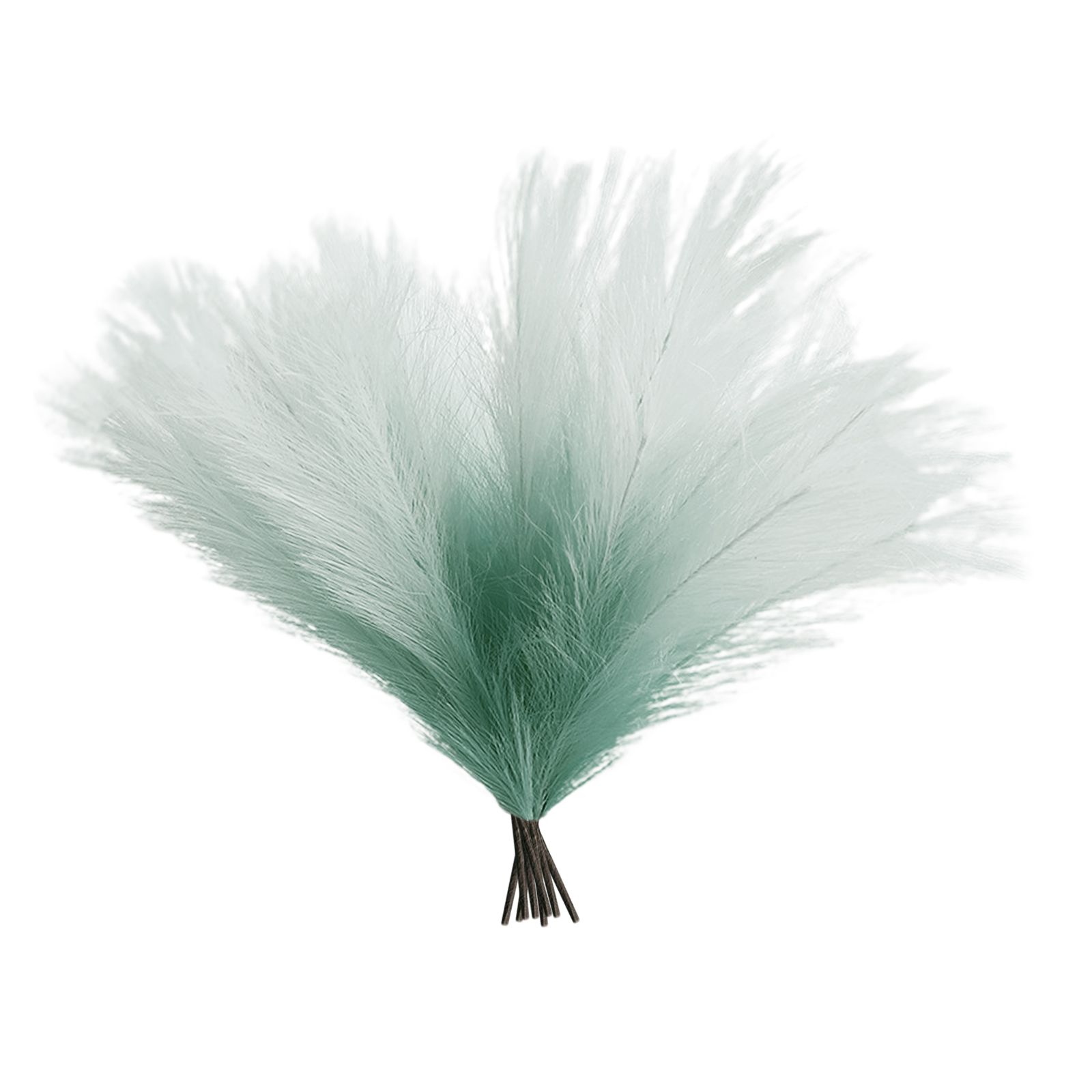 8Pcs Artificial Pampas Grass Versatile Decorative Gradient Green Modern Vase Filler Faux Pampas Grass For Home Office Parties - Image 1