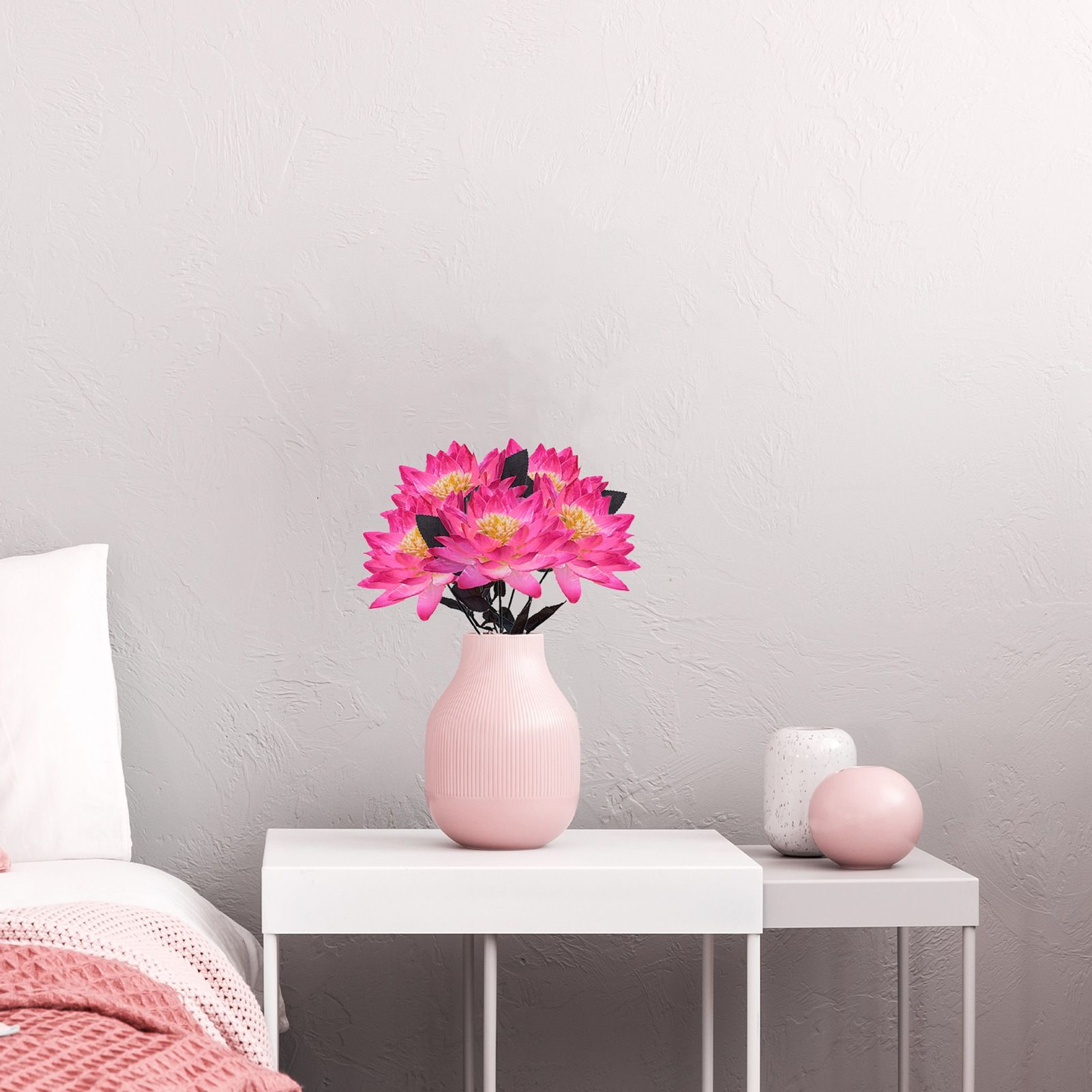 Artificial Lotus Fake Flower Bedroom Decoration Multifunctional Weddings Flower Decoration - Image 6
