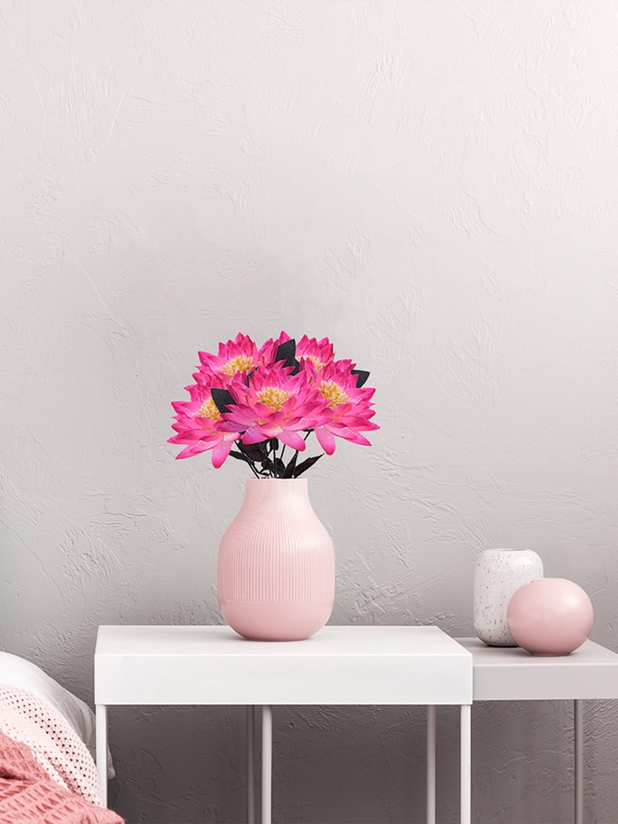 Artificial Lotus Fake Flower Bedroom Decoration Multifunctional Weddings Flower Decoration - Image 7