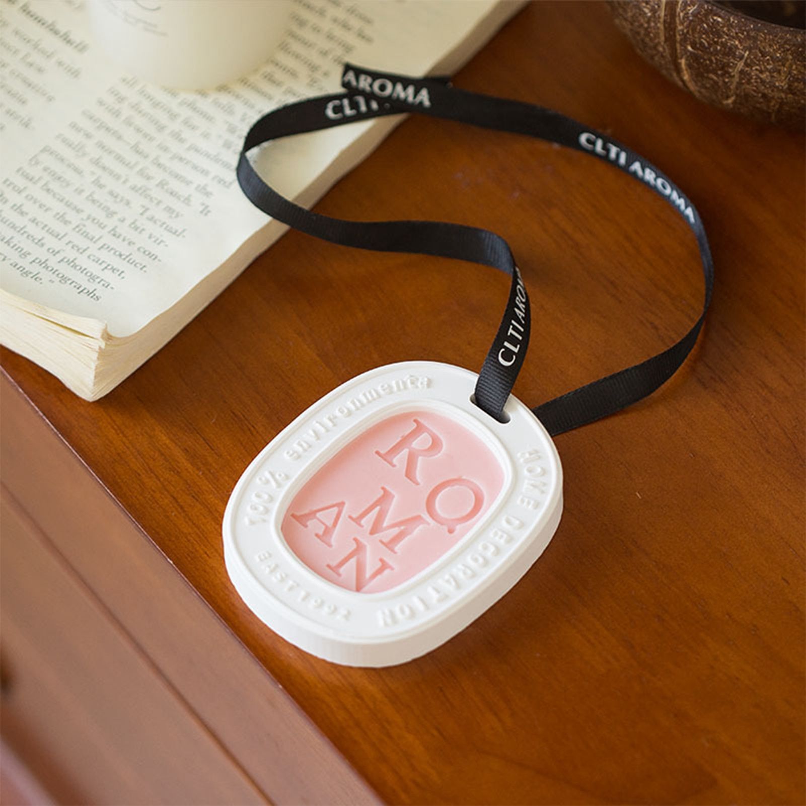 Hanging Aromatherapy Wax Tablets Home Closet Odor Freshener Car Solid Air Freshener Pendant - Image 2