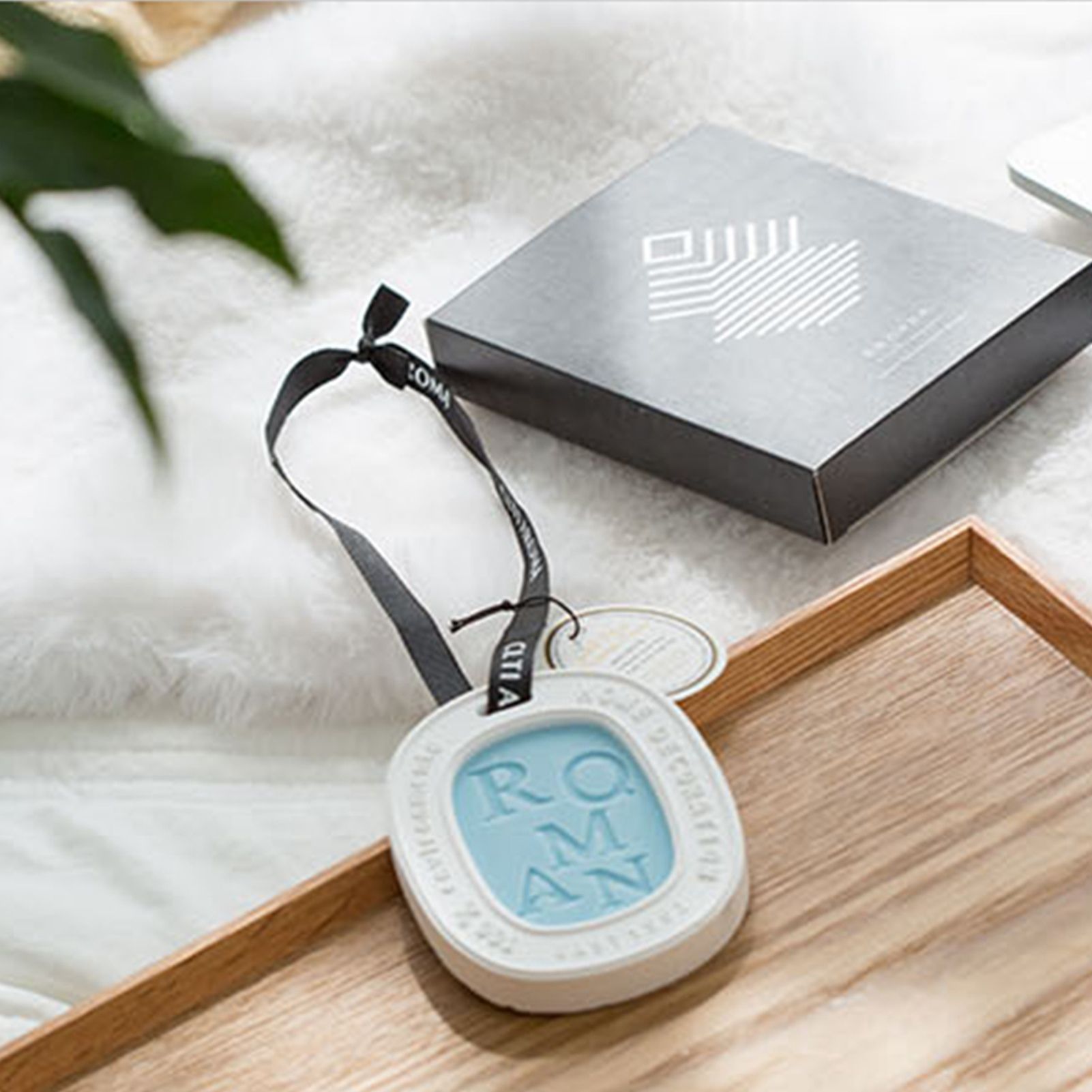Hanging Aromatherapy Wax Tablets Home Closet Odor Freshener Car Solid Air Freshener Pendant - Image 7