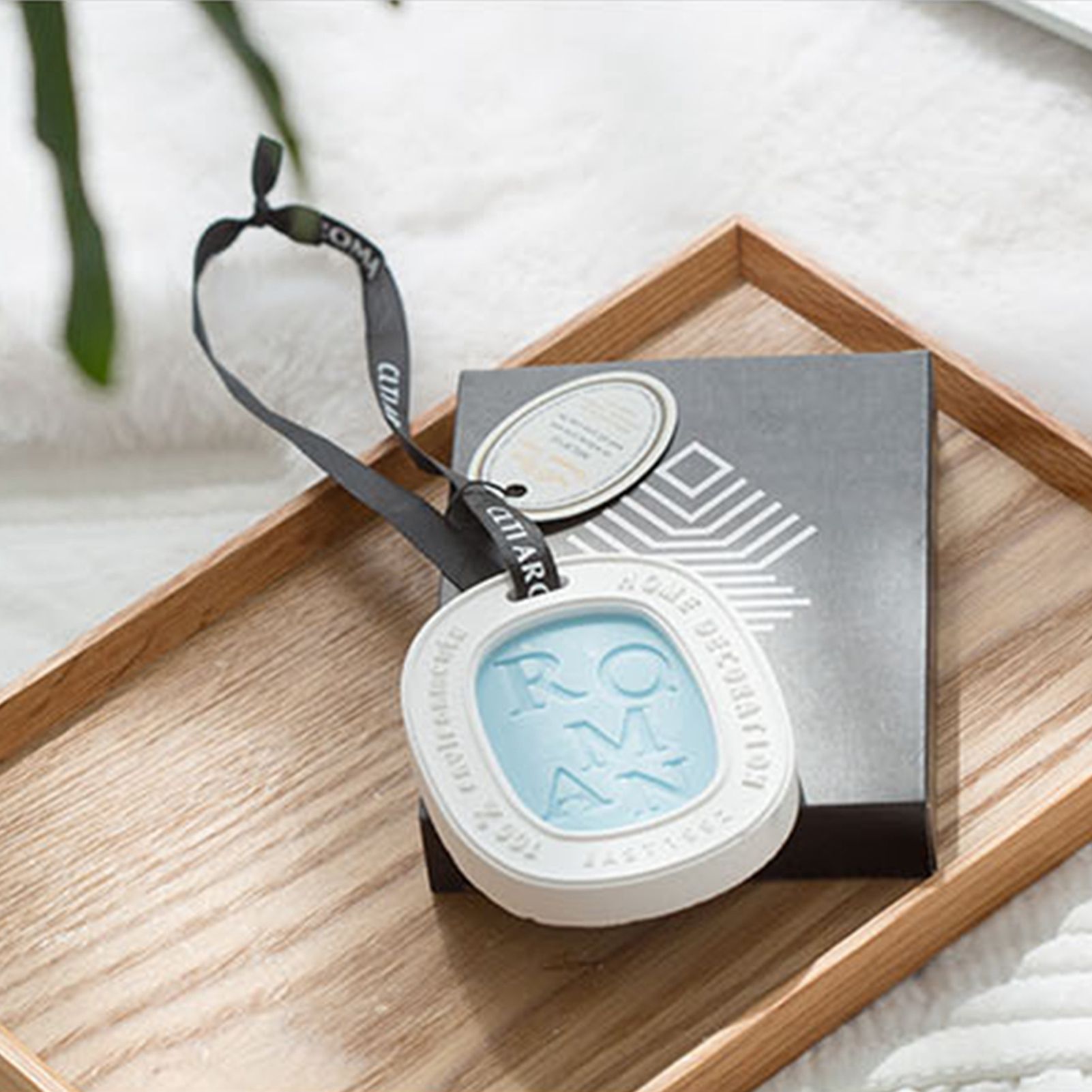 Hanging Aromatherapy Wax Tablets Home Closet Odor Freshener Car Solid Air Freshener Pendant - Image 8