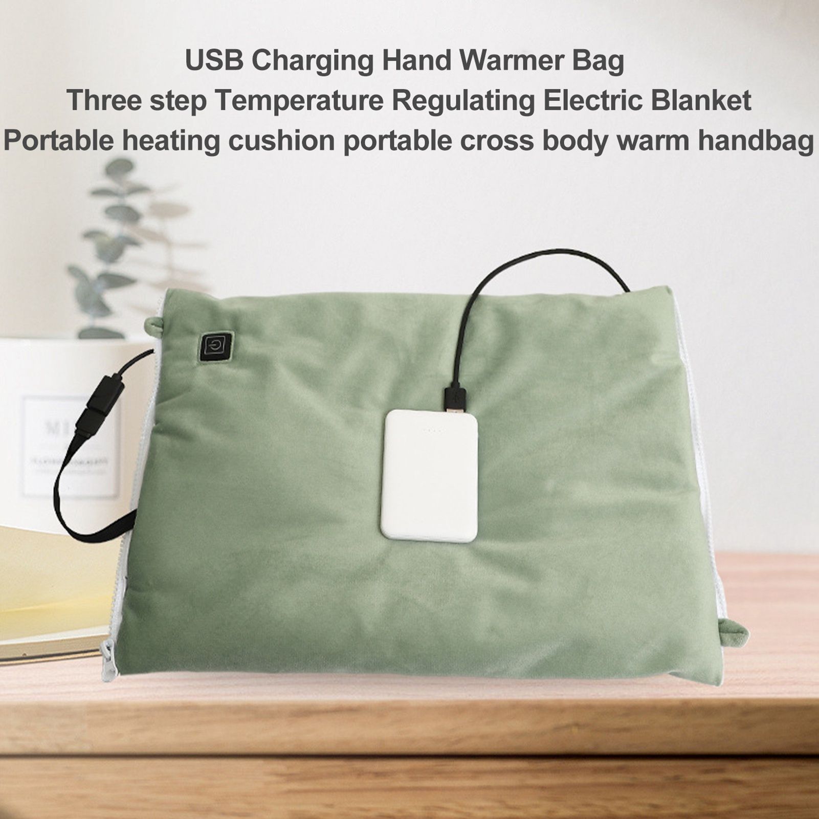 USB Charging Hand Warmer Three Temperature Control Electric Blanket Portable Heating Cushion Hand Warmer - Image 4
