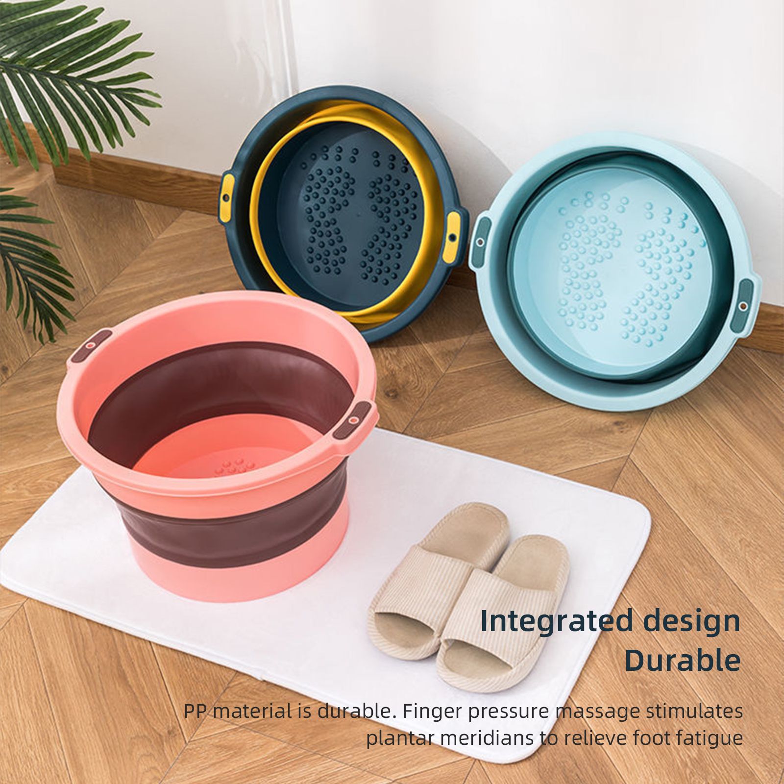 Foldable Foot Bath Household Foot Wash Basin Foot Massage Foot Bath - Image 4