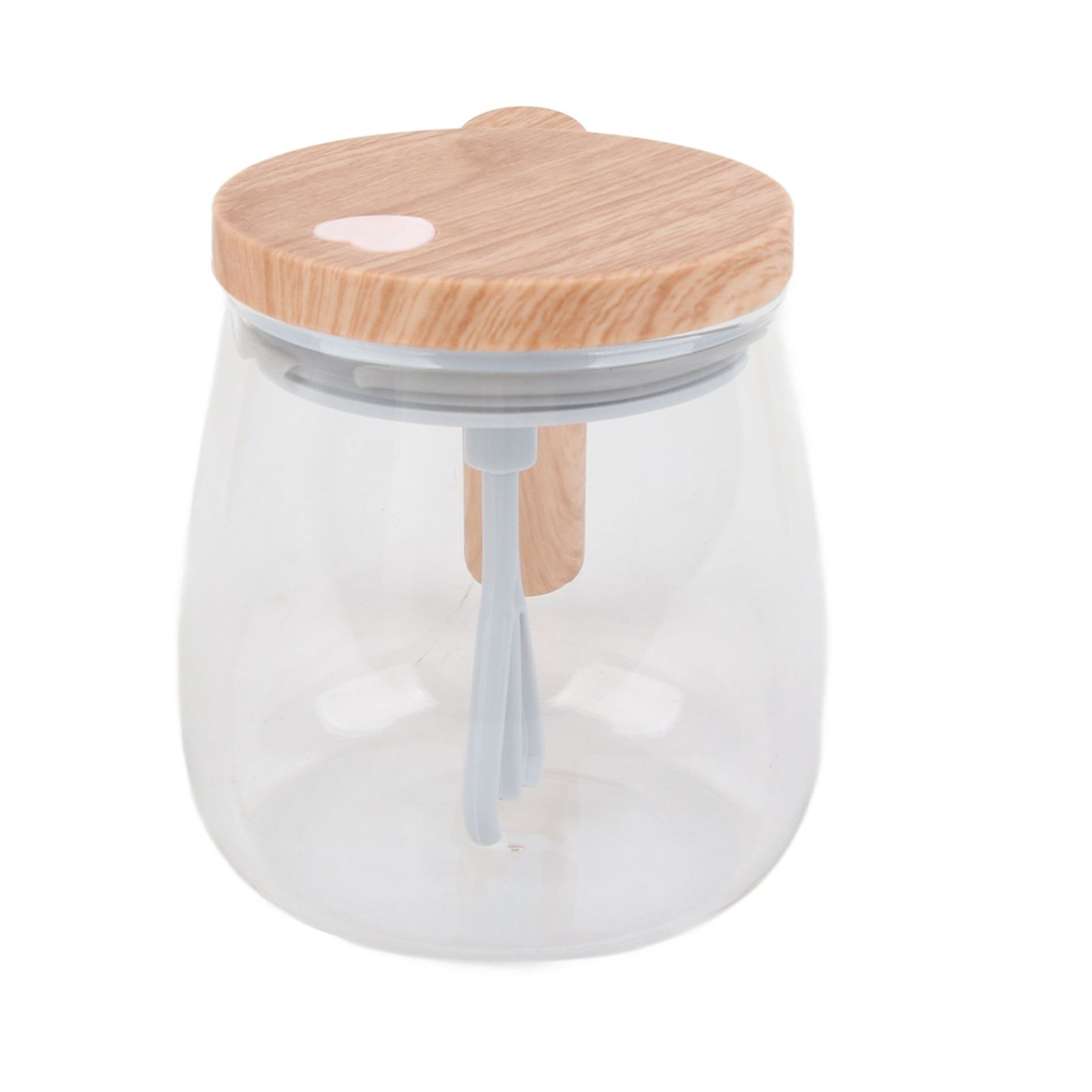 Automatic Stirring Coffee Mug with Transparent Lid Beige White 350ml 400mAh IPX6 Type C Touch Switch Electric Mixing Cup for Coffee Milk - Image 4