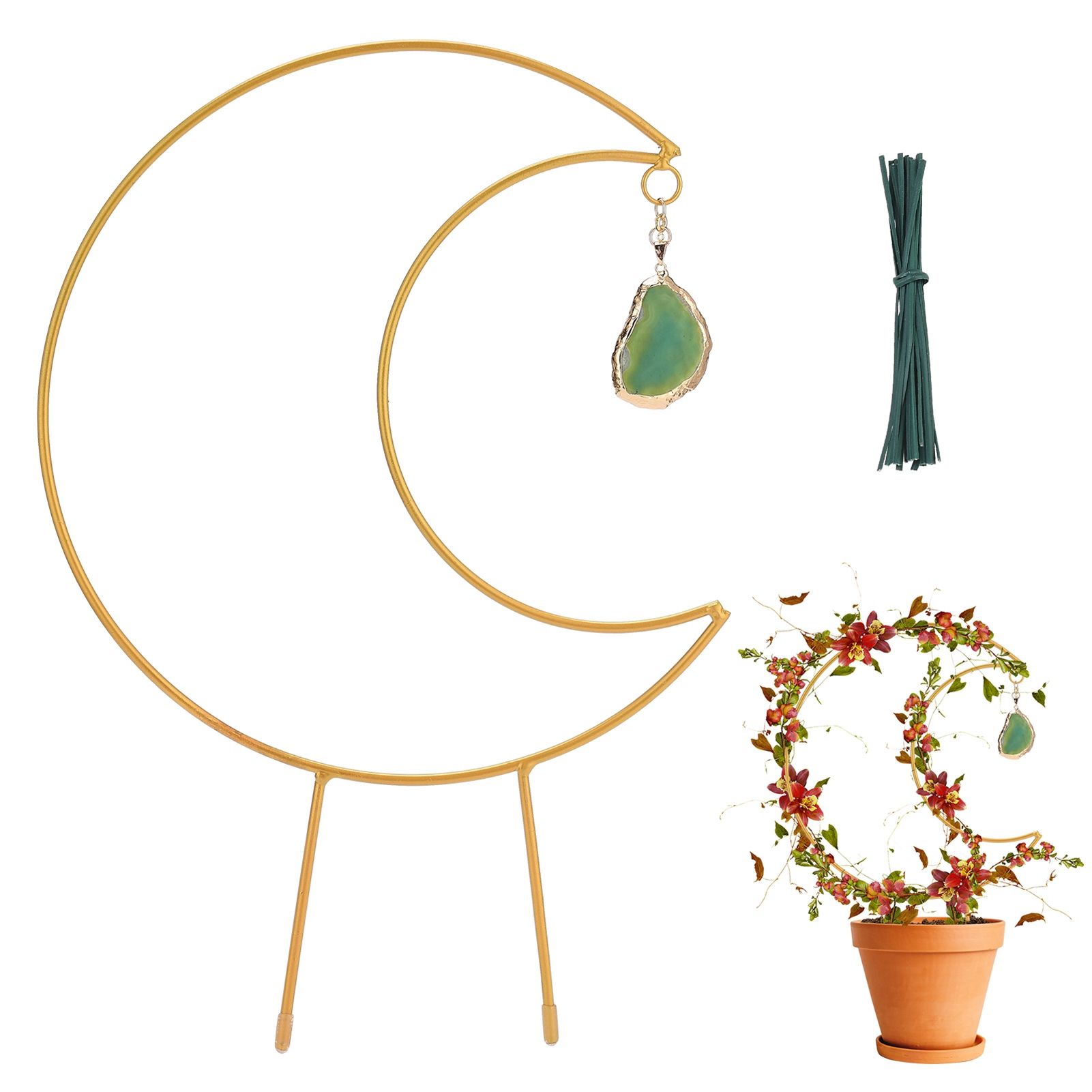 Plant Climbing Frame Climbing Vine Iron Flower Frame Moon Bracket Plant Trellis - Image 4