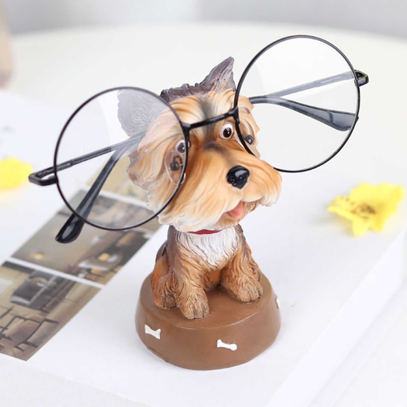 Creative Eyeglass Frame Resin Animal Glasses Holder Beautifully Handcrafted Eyeglass Stand - Image 7