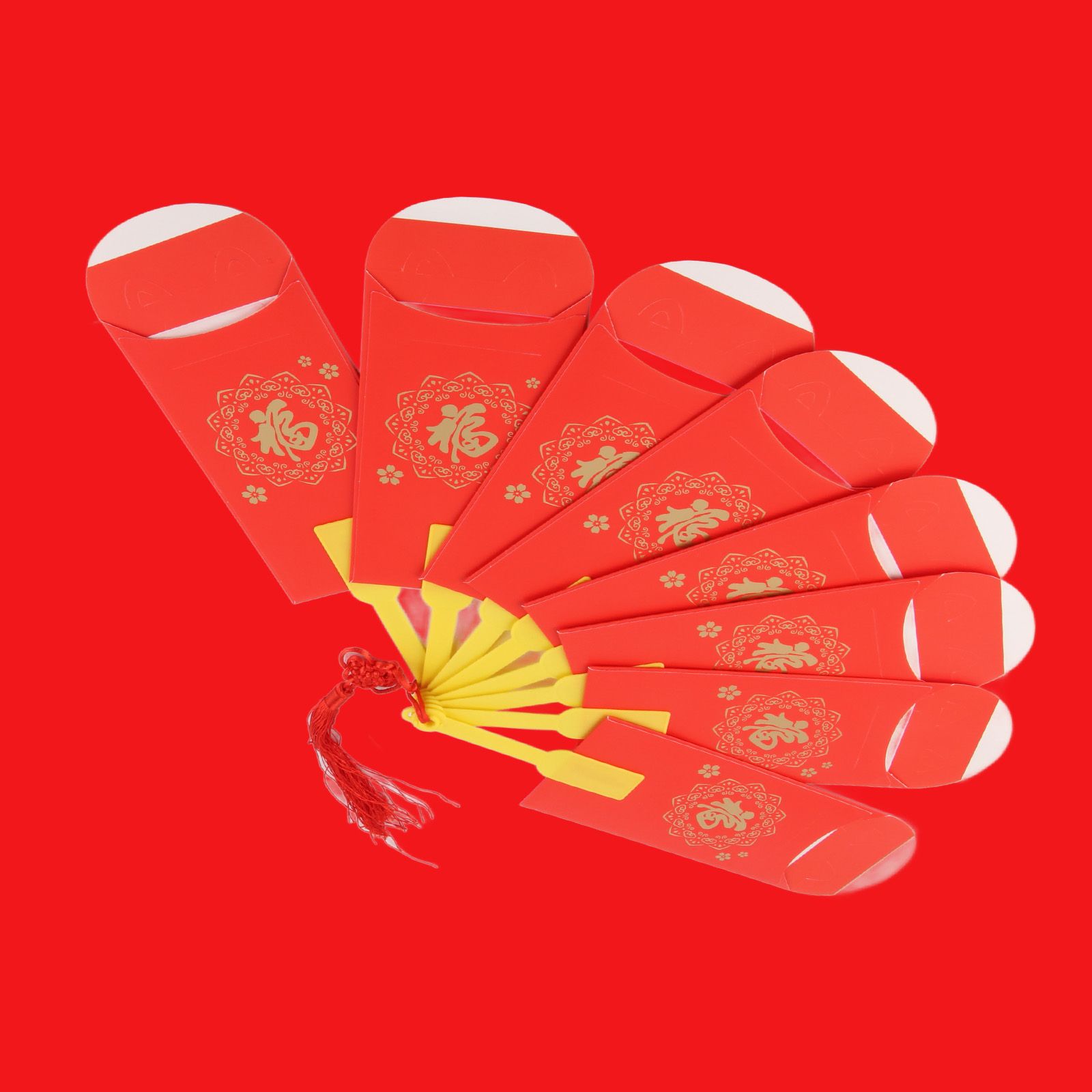 2023 Rabbit Year Spring Festival Creative Fan Shaped Folding Red Envelope New Year Fan Red Envelope - Image 3
