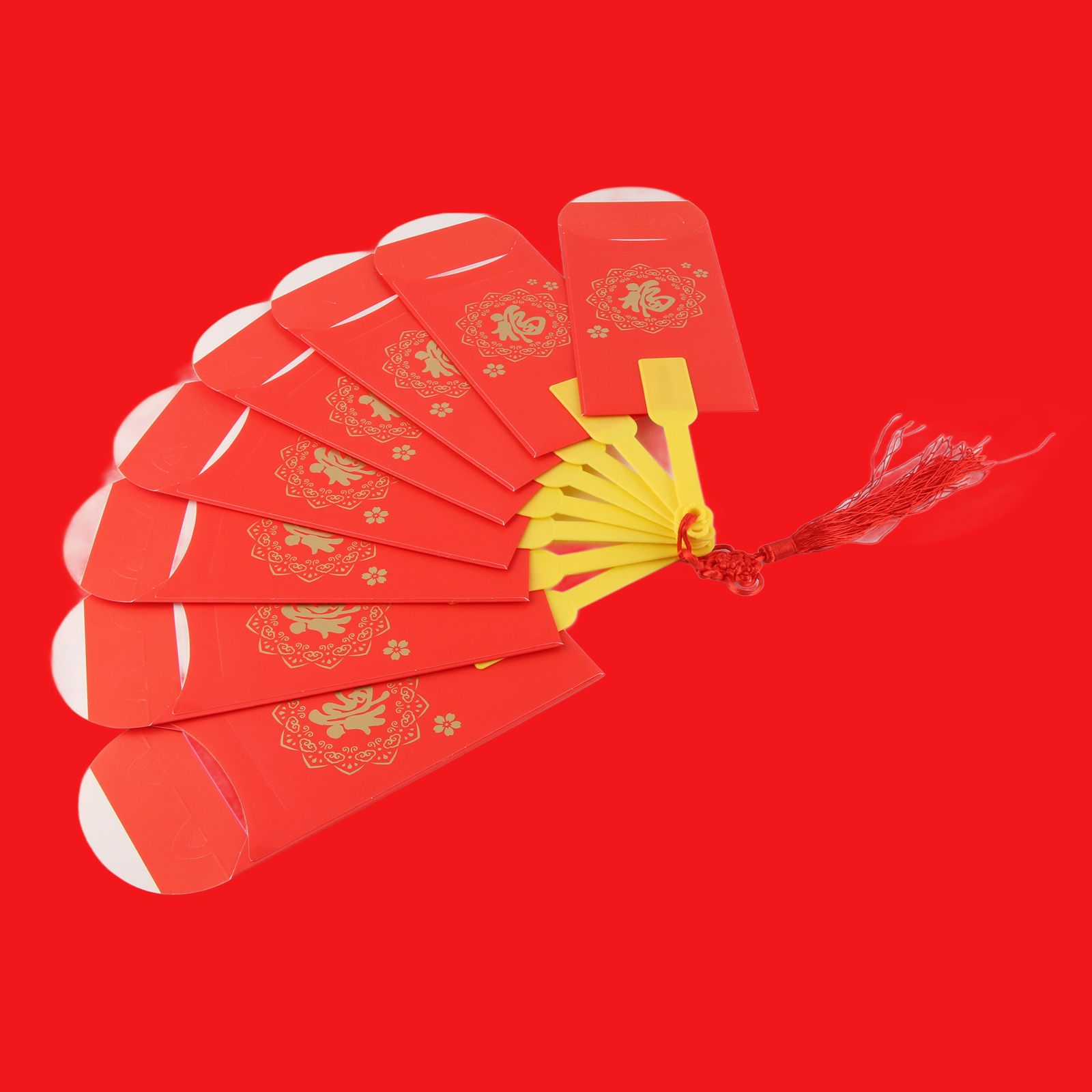 2023 Rabbit Year Spring Festival Creative Fan Shaped Folding Red Envelope New Year Fan Red Envelope - Image 4