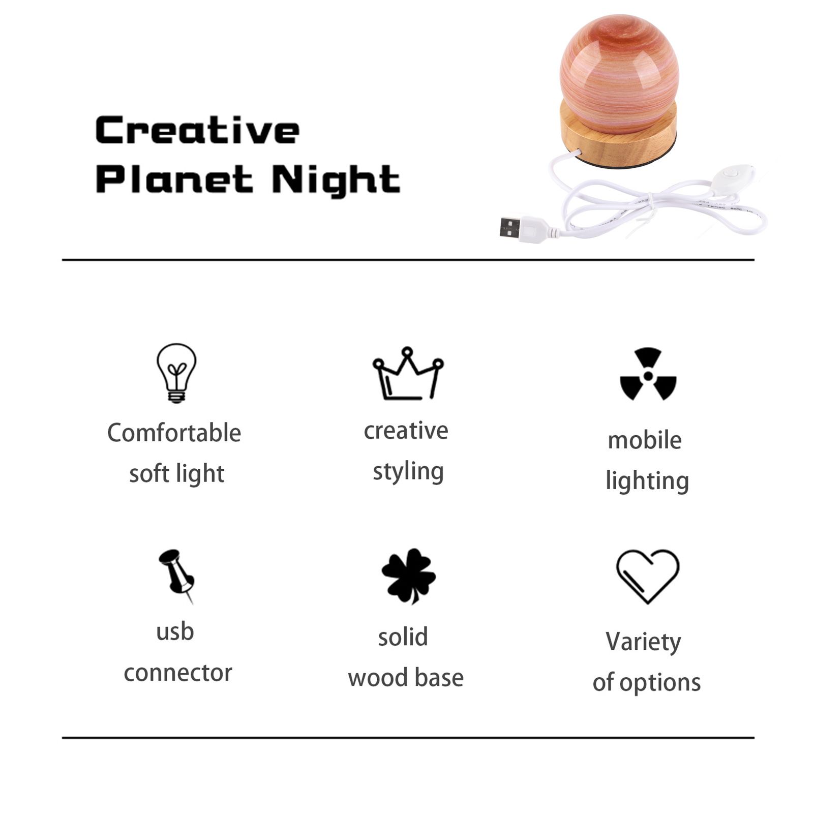 Rechargeable Touch Tricolor Infinitely Dimmable Sunset Table Lamp Ambient Rainbow Lamp - Image 5