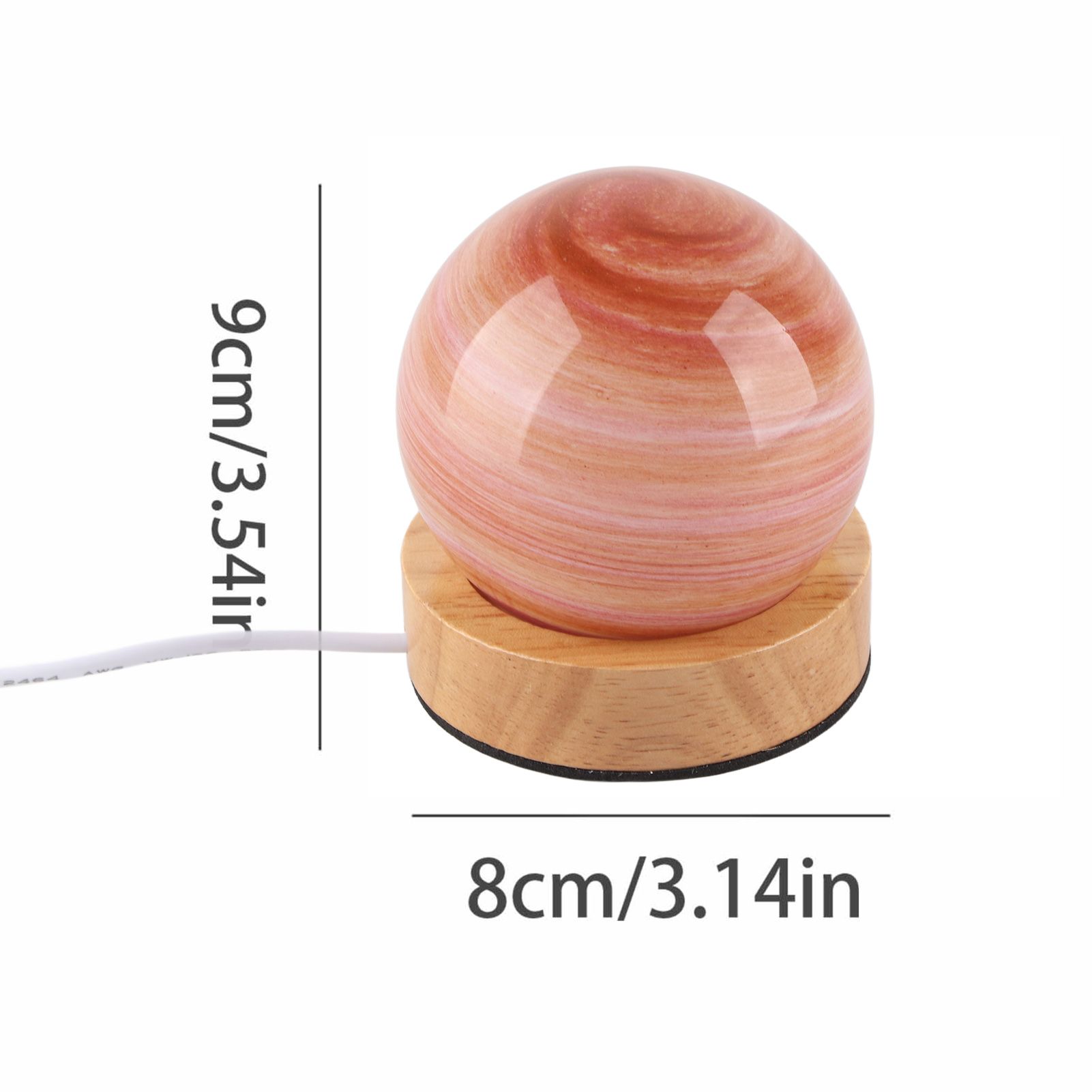 Rechargeable Touch Tricolor Infinitely Dimmable Sunset Table Lamp Ambient Rainbow Lamp - Image 7