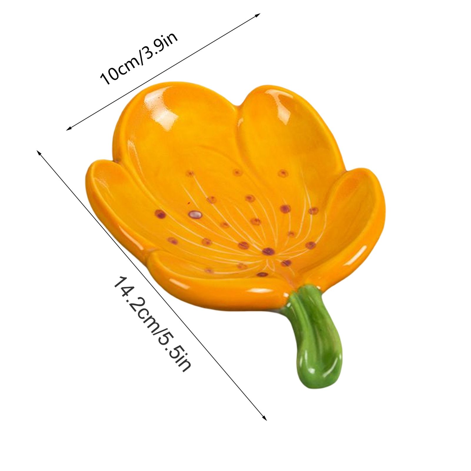 Ceramic Leaf Soap Box Drain Soap Shelf Soap Holder Soap Dish Tray - Image 4