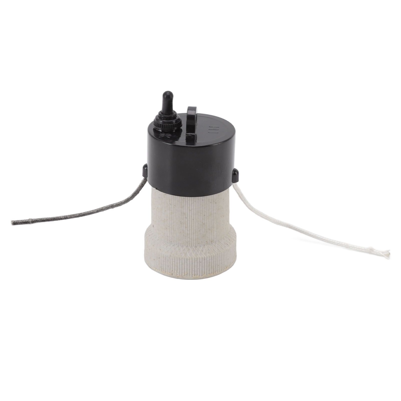 E27 Porcelain Lamp Holder Waterproof 2 Levels Adjustable Temp Heat Insulation Small Tee Heat Light Socket - Image 1