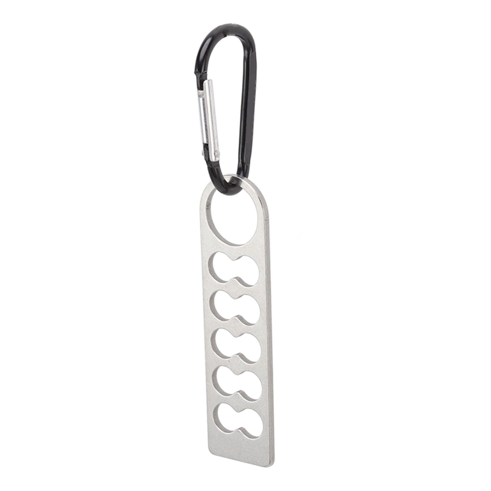 Tent Peg Organizer with Buckle 304 Stainless Steel Camping Nail Holder Tent Stakes Storage Rack - Image 2