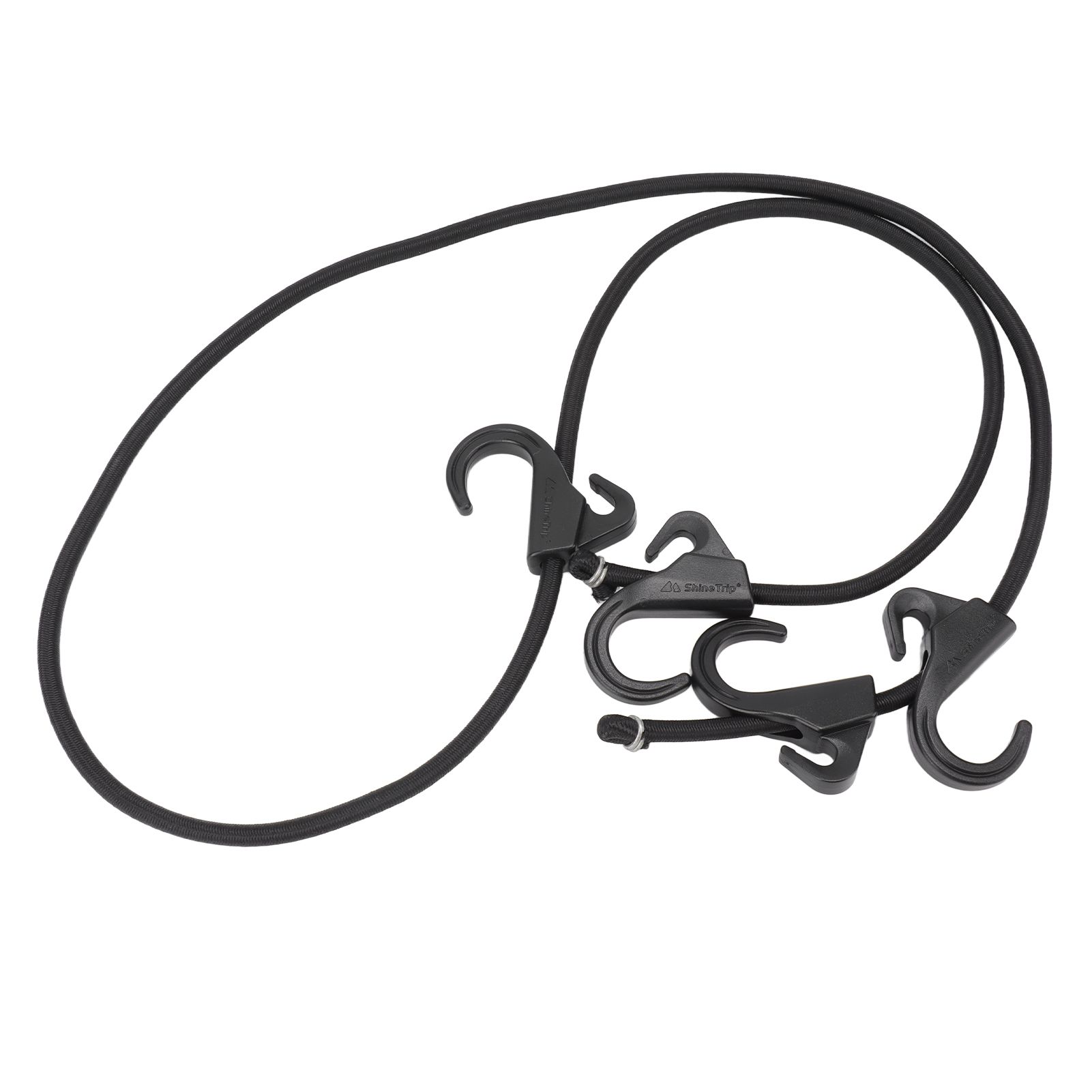 Camping Rope Strap UV Resistant POM Material Black Hooks Function Bungee Cords for Luggage Bundling - Image 5