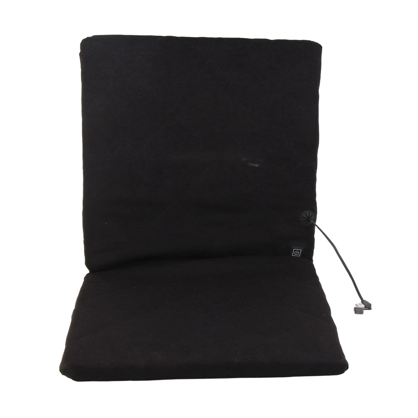 Electric Heating Seat Cushion Foldable Stadium Seats Heated Cover Pads with Backrest for Camping Fishing Hunting Black - Image 8