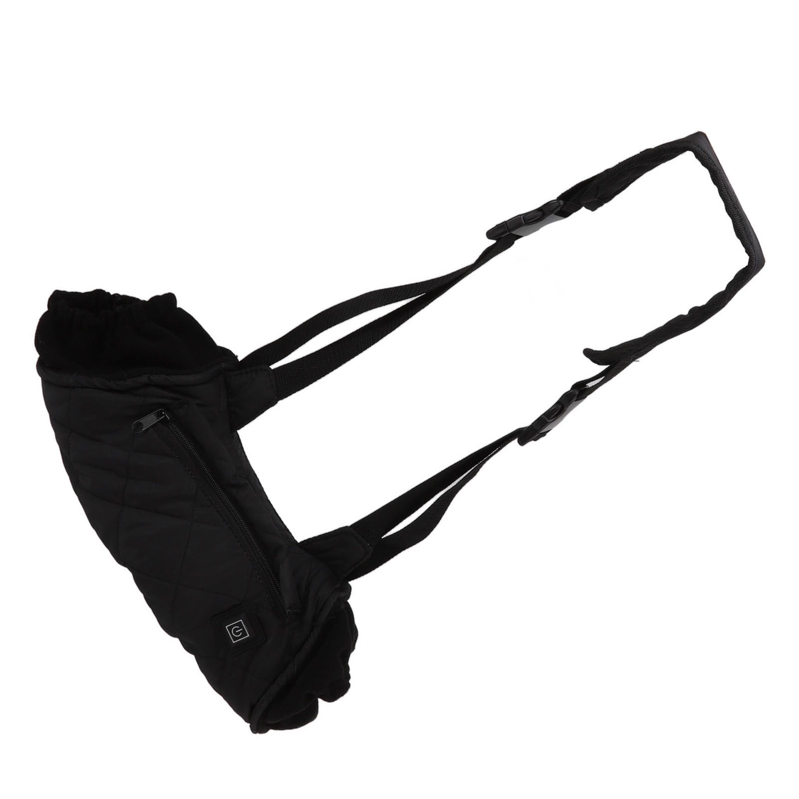 Electric Hand Warming Muff Temperature Controllable Waterproof Quilted Cotton Heated Hand Pouch for Winter Black - Image 8