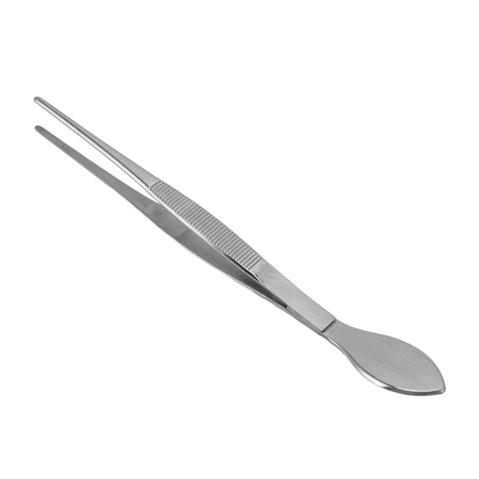 Bonsai Tweezers Stainless Steel Straight Serrated Tips Potted Plant Soil Loosening Spatula - Image 4