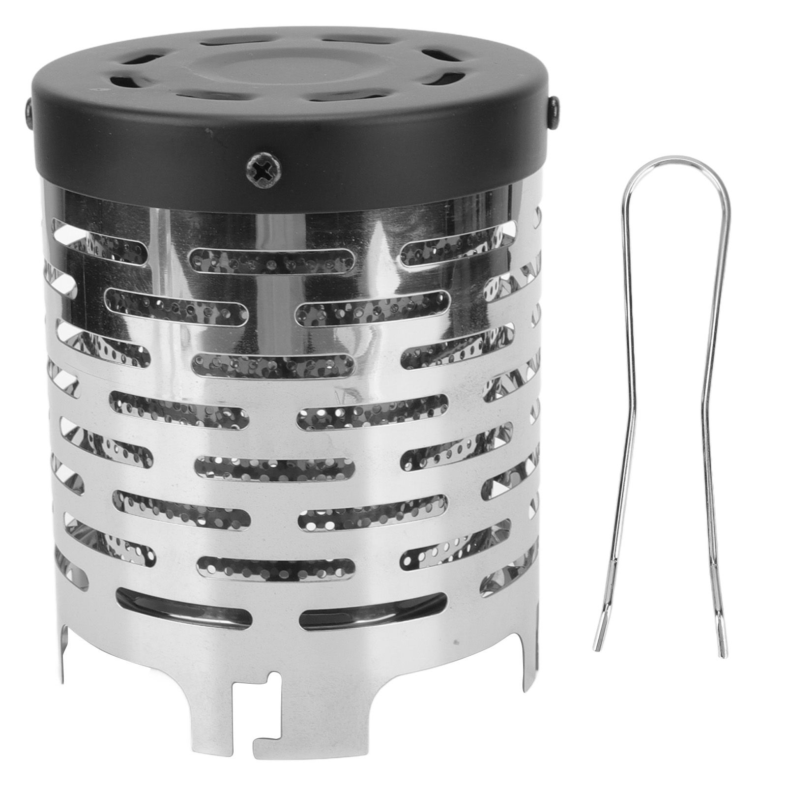 Camping Heating Stove Cover Portable Mini Stainless Steel Outdoor Camping Stove Accessories for Autumn Winter - Image 1