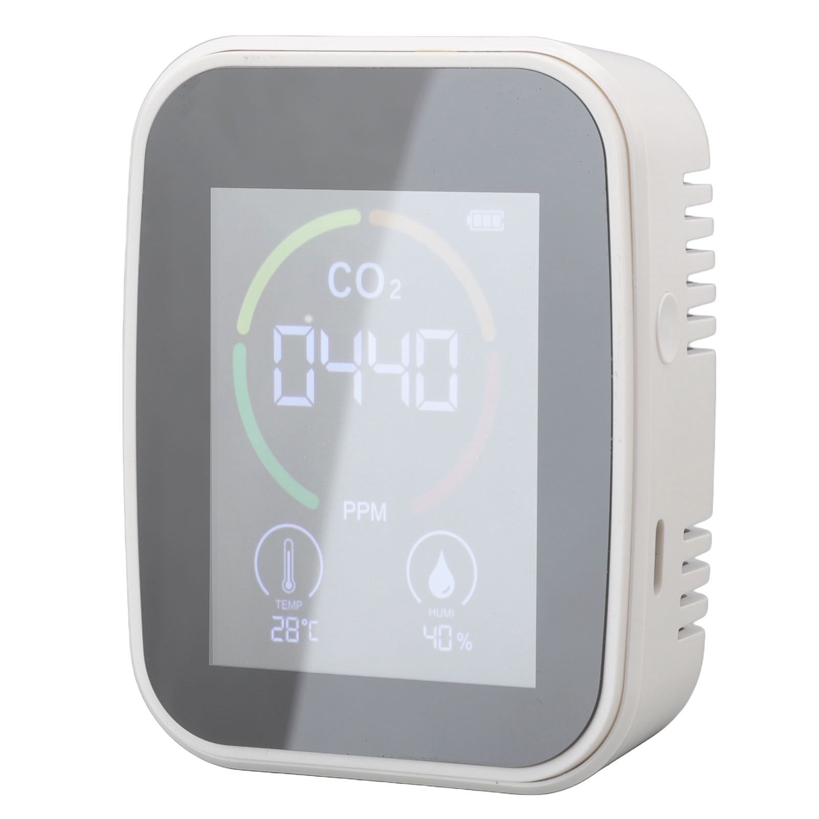 Indoor Air Quality Monitor Co2 Carbon Dioxide Detector TVOC Air Temperature Humidity Quality Detector White - Image 7