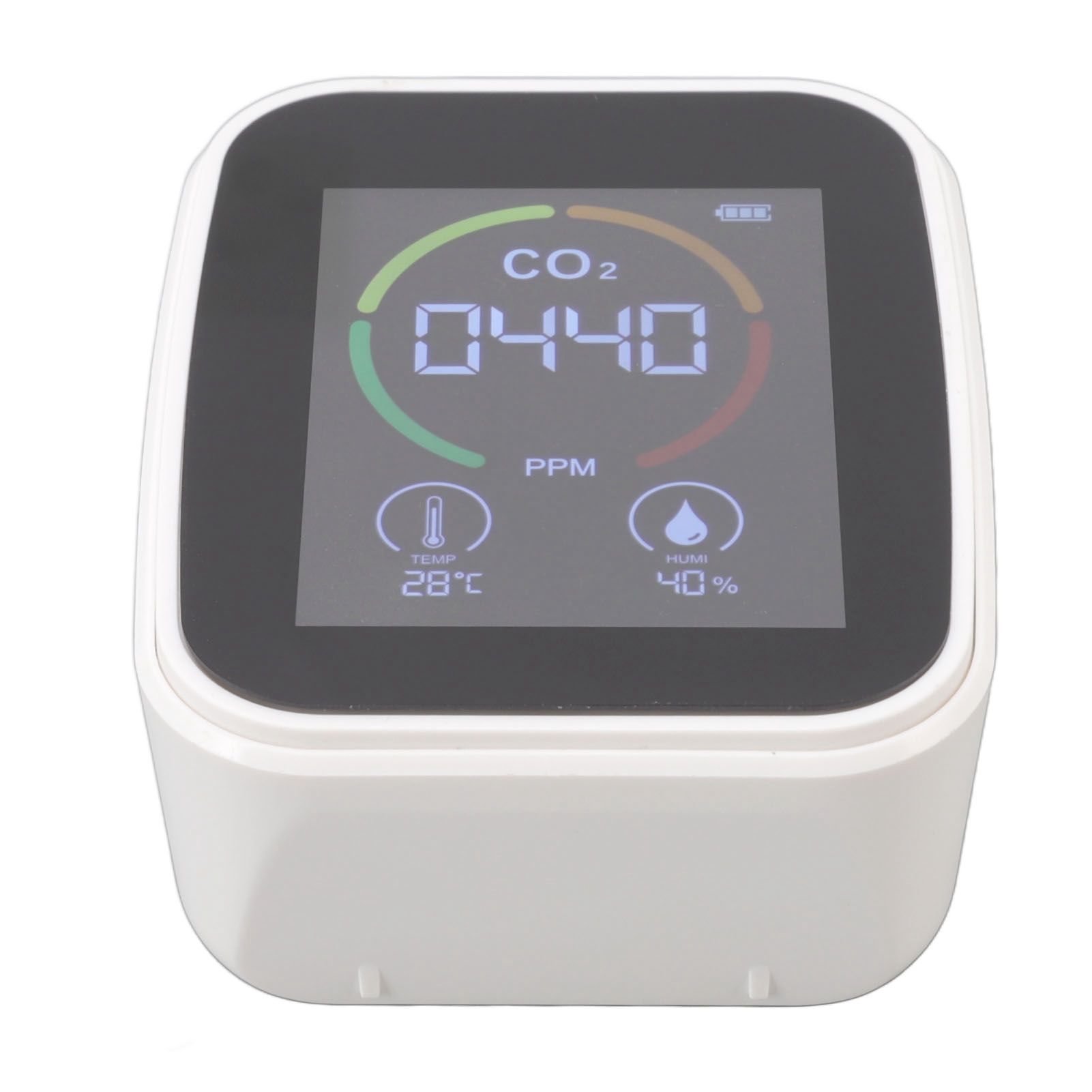 Indoor Air Quality Monitor Co2 Carbon Dioxide Detector TVOC Air Temperature Humidity Quality Detector White - Image 8