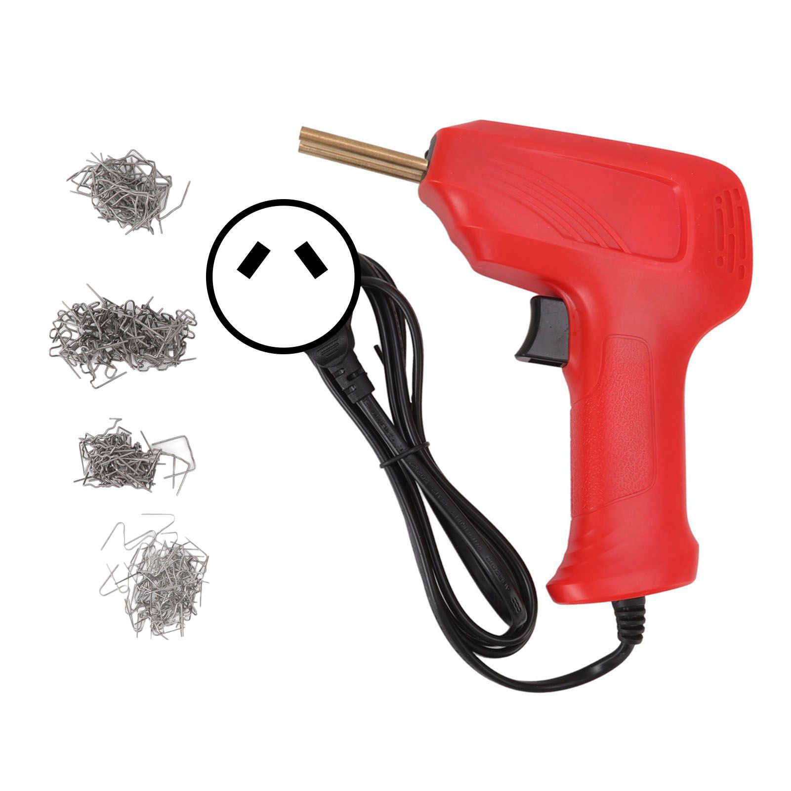 Hot Stapler Multifunction Plastic Welding Gun Red Portable Welder For Radiators Bumpers Repair AU Plug 220V - Image 1