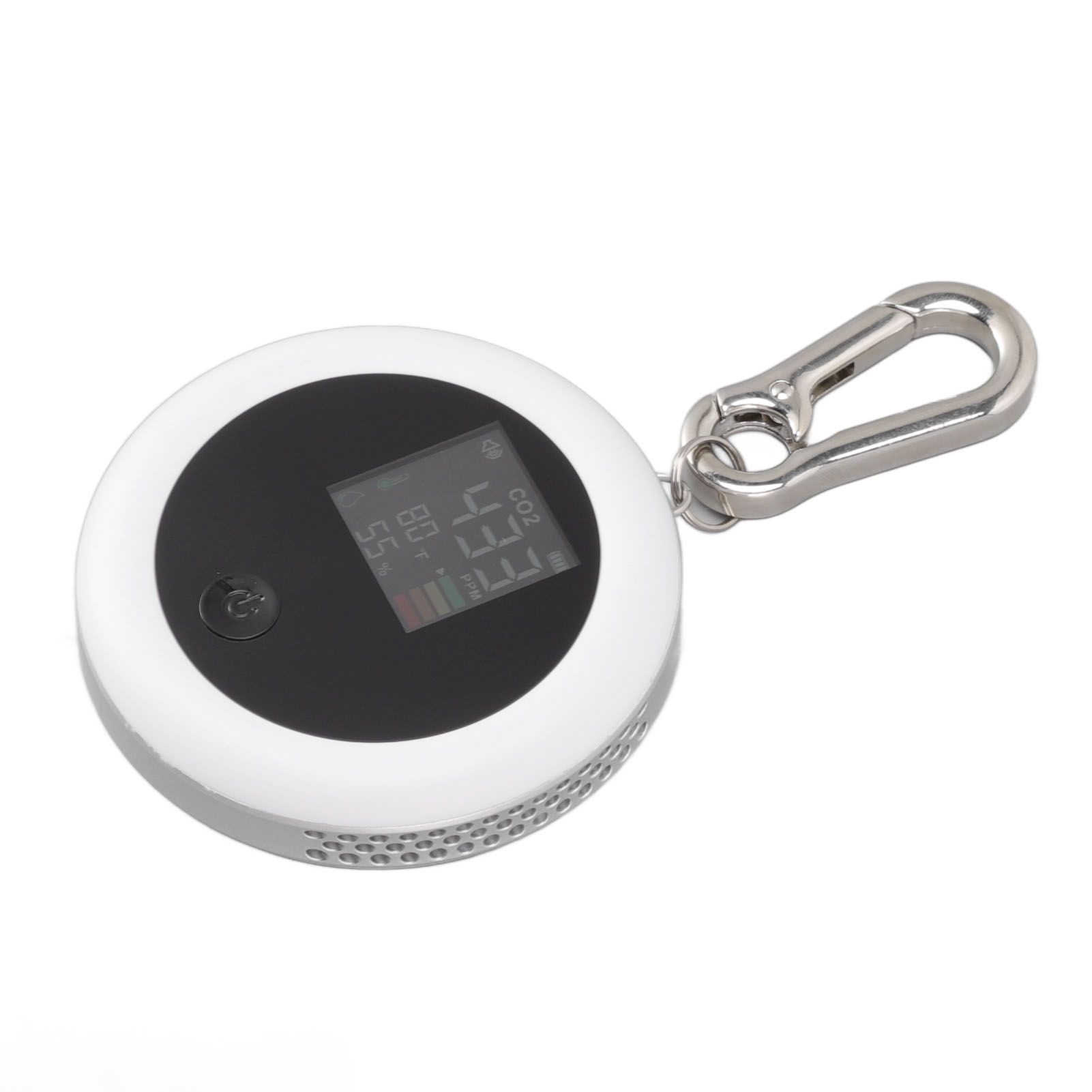 Infrared Mini CO2 Detector 3 in 1 Portable LCD Temperature Humidity Air Analyzer for Home Indoor Travel White - Image 4