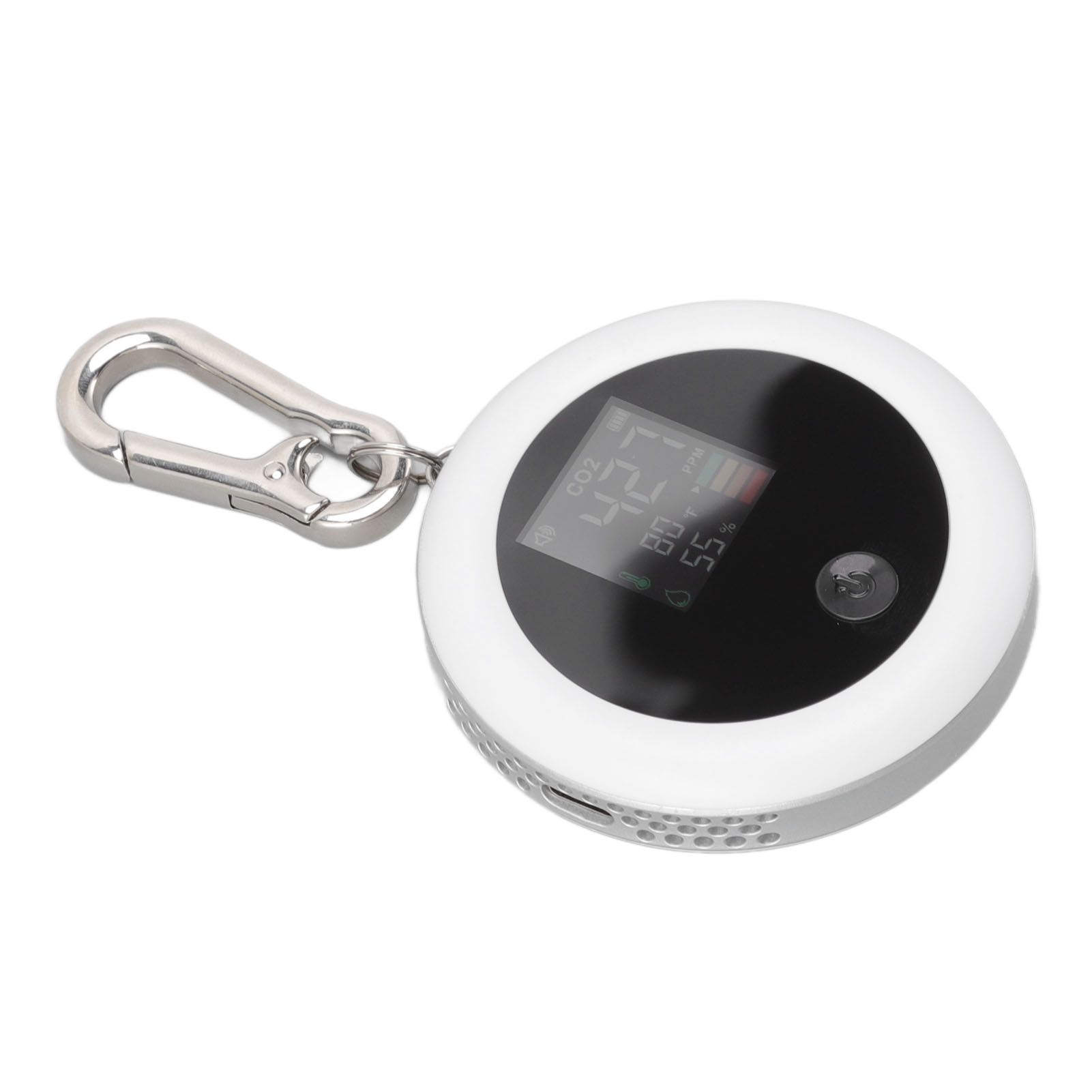 Infrared Mini CO2 Detector 3 in 1 Portable LCD Temperature Humidity Air Analyzer for Home Indoor Travel White - Image 6