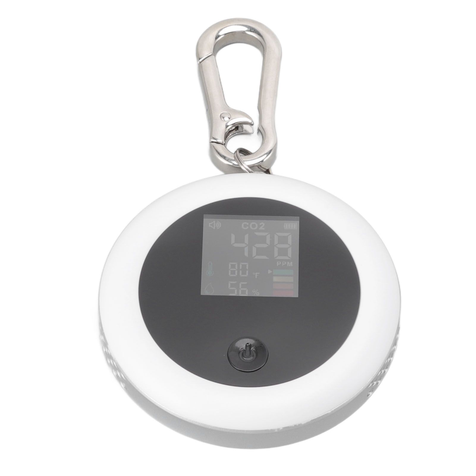 Infrared Mini CO2 Detector 3 in 1 Portable LCD Temperature Humidity Air Analyzer for Home Indoor Travel White - Image 7
