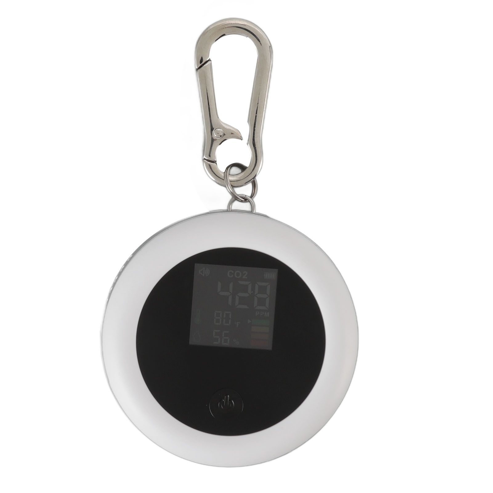 Infrared Mini CO2 Detector 3 in 1 Portable LCD Temperature Humidity Air Analyzer for Home Indoor Travel White - Image 8
