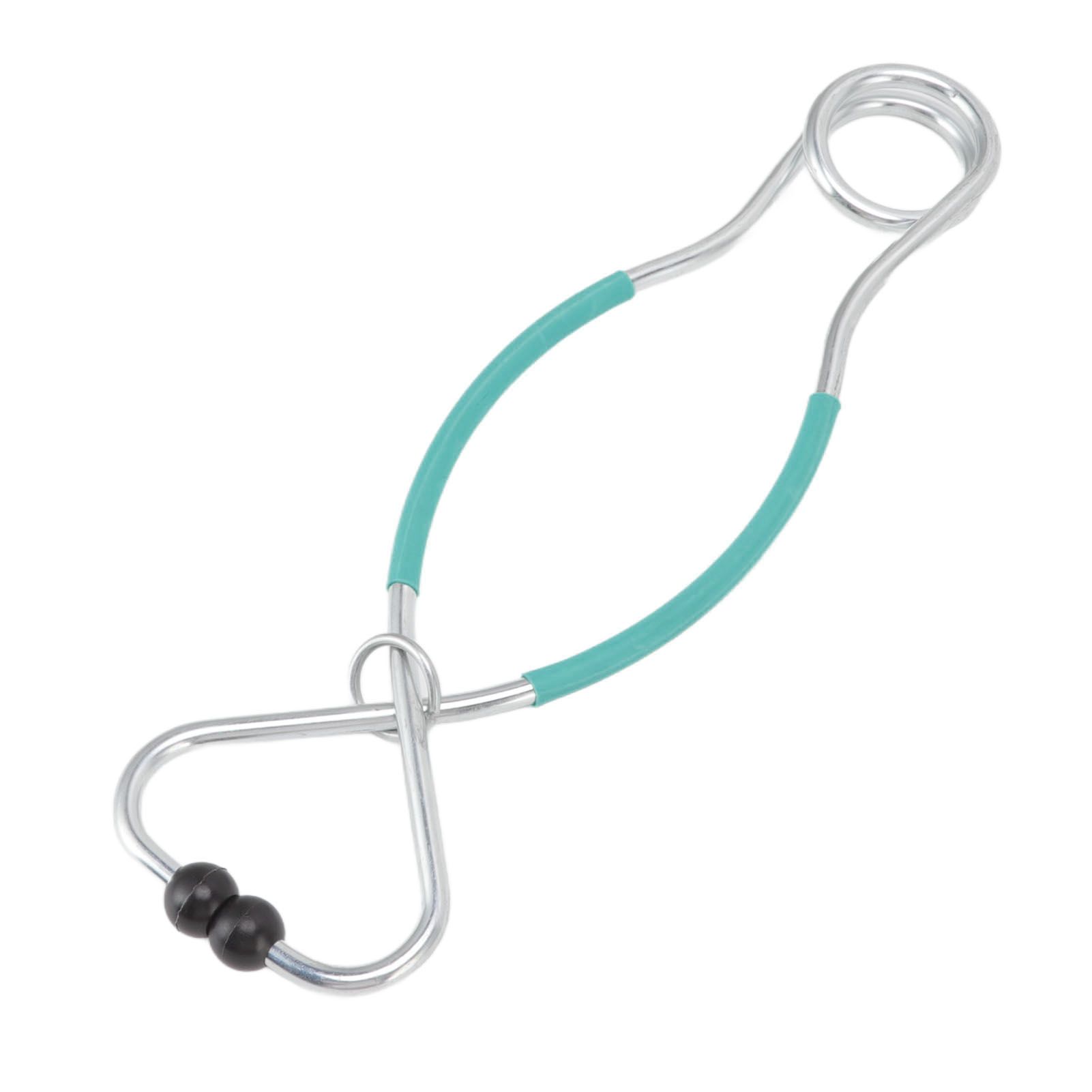 Cattle Bull Cow Nose Pliers Metal Punch Free Strong Traction Cow Pulling Tool for Farm Ranch Veterinary L Green - Image 3