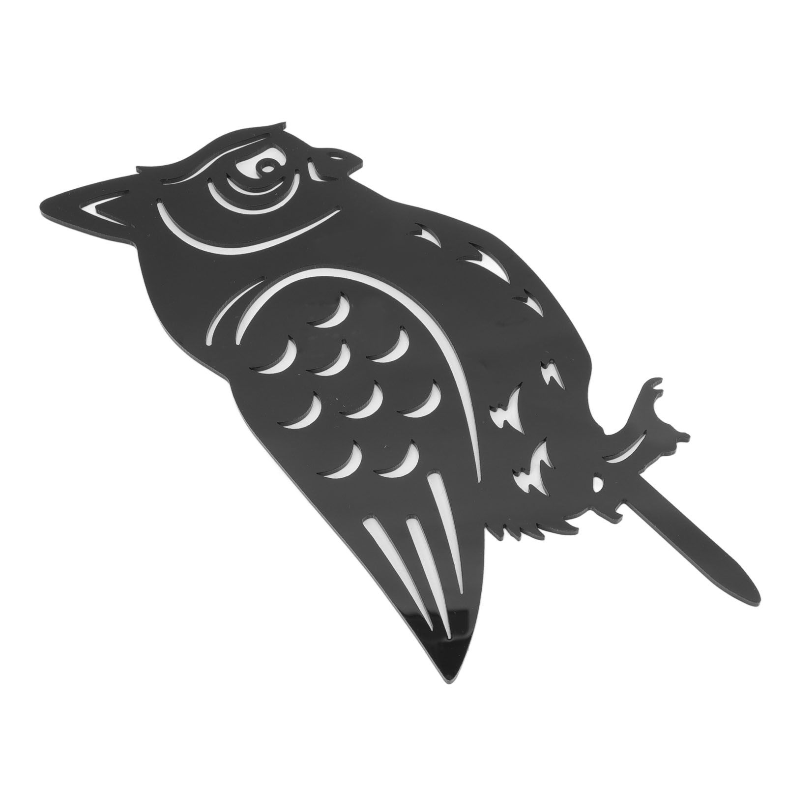 Garden Owl Decorative Insert Card Outdoor Courtyard Lawn Owl Silhouette Acrylic Stakes - Image 2