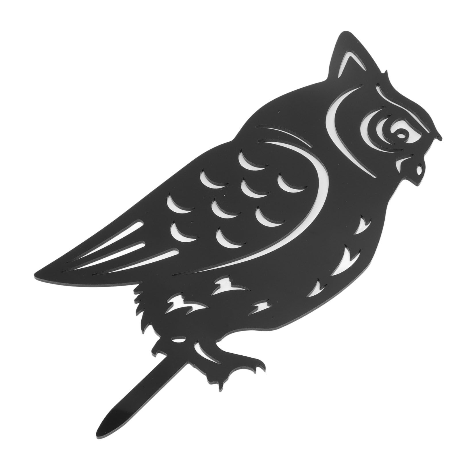 Garden Owl Decorative Insert Card Outdoor Courtyard Lawn Owl Silhouette Acrylic Stakes - Image 4
