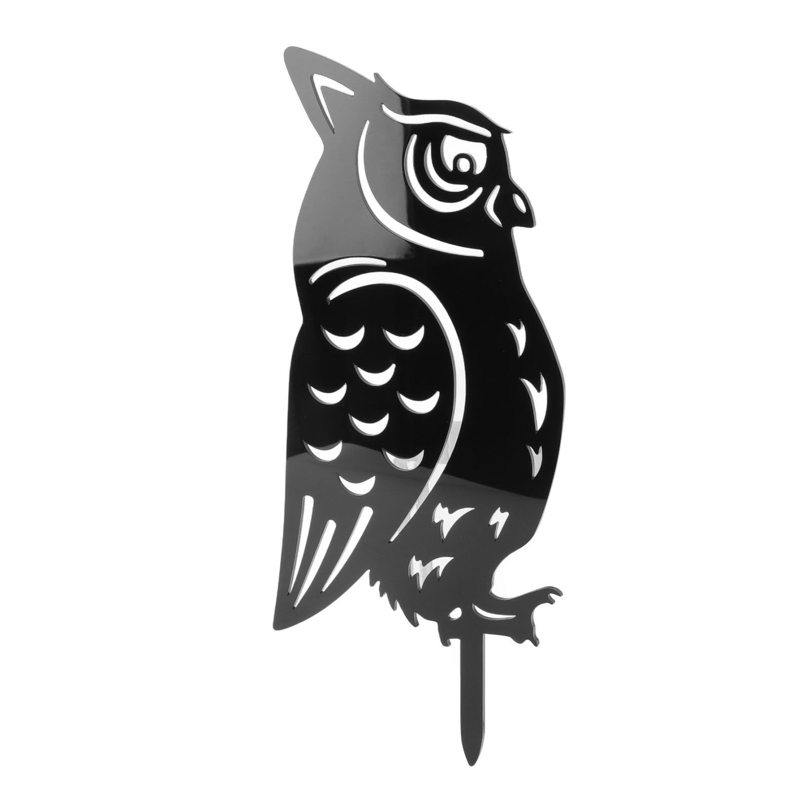 Garden Owl Decorative Insert Card Outdoor Courtyard Lawn Owl Silhouette Acrylic Stakes - Image 6