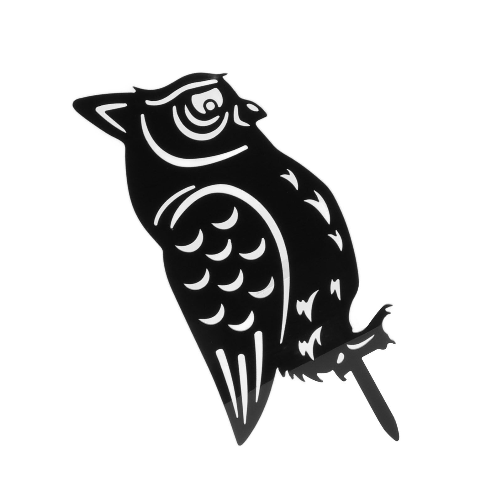 Garden Owl Decorative Insert Card Outdoor Courtyard Lawn Owl Silhouette Acrylic Stakes - Image 7