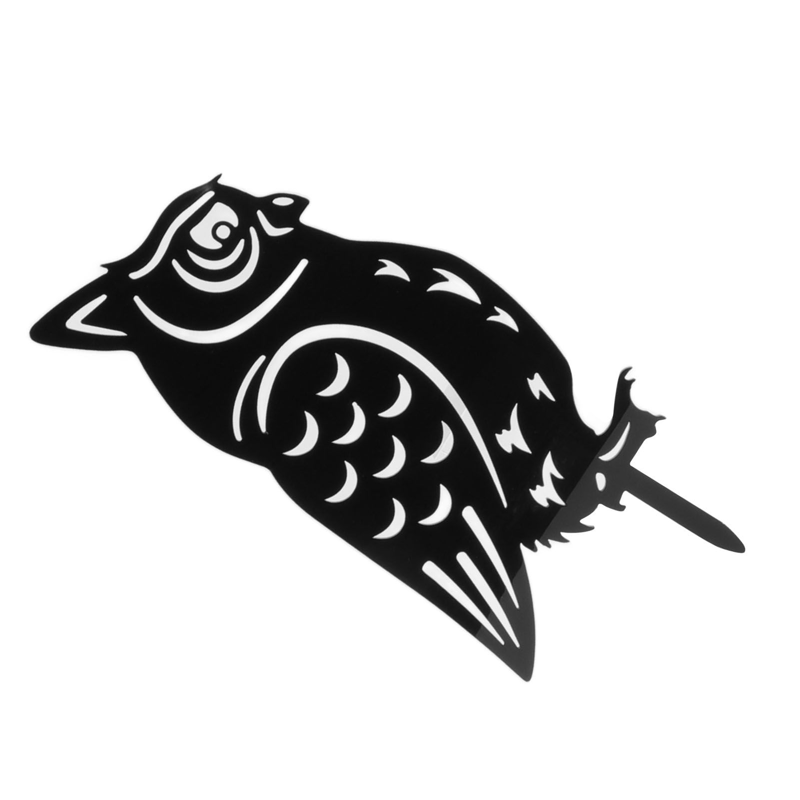Garden Owl Decorative Insert Card Outdoor Courtyard Lawn Owl Silhouette Acrylic Stakes - Image 8