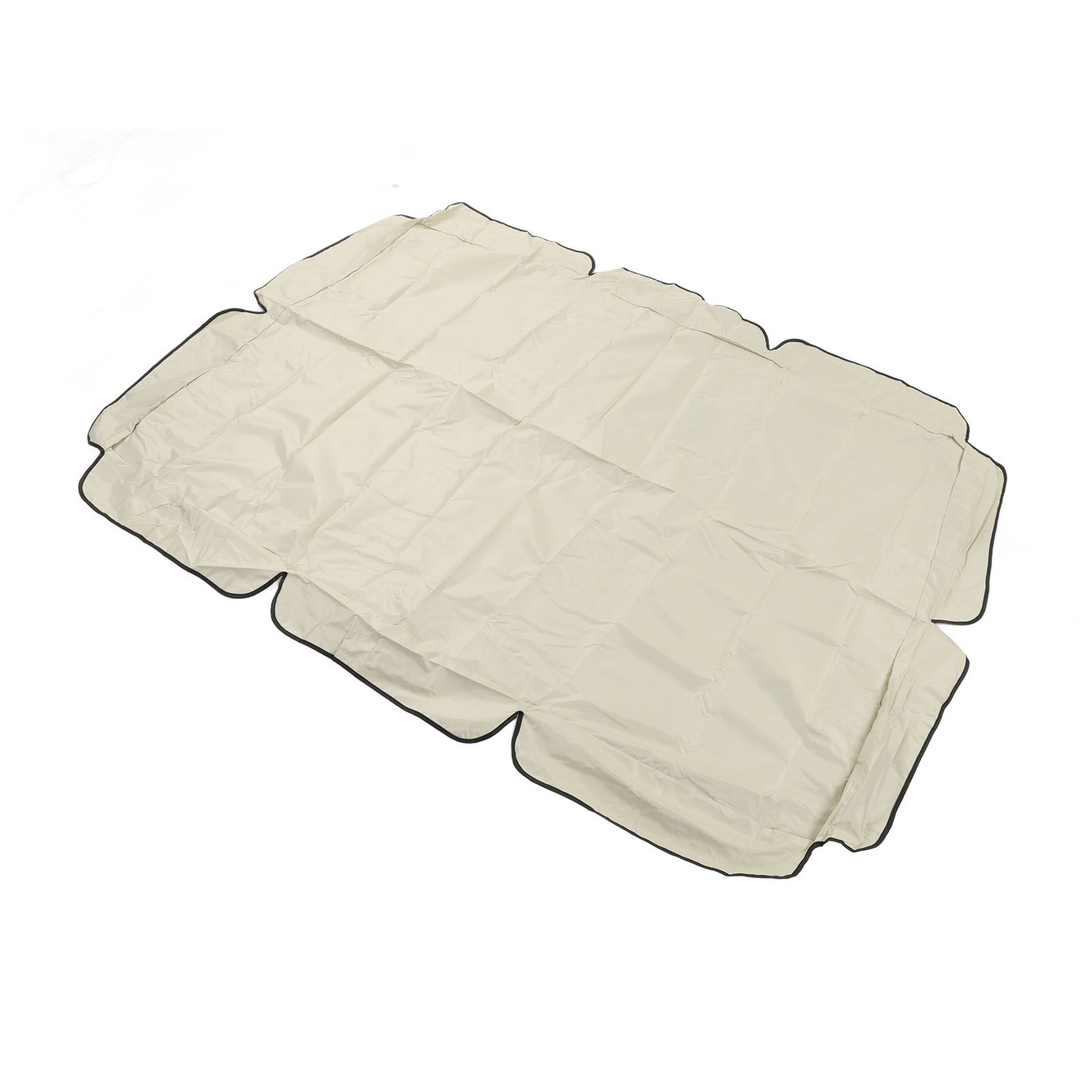 Waterproof Outdoor Swing Canopy Replacement 420D Silver Coated Oxford Fabric Swing Chair Canopy for Outdoor Garden Patio Beige - Image 4