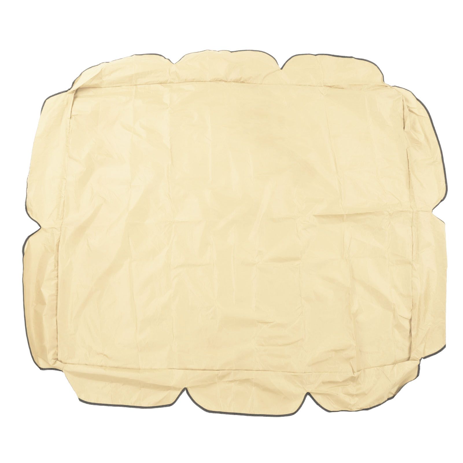Swing Canopy 210D Silver Coated Oxford Waterproof UV Proof for Outdoor Patio Yard Chair 142x120x18cm Beige - Image 1
