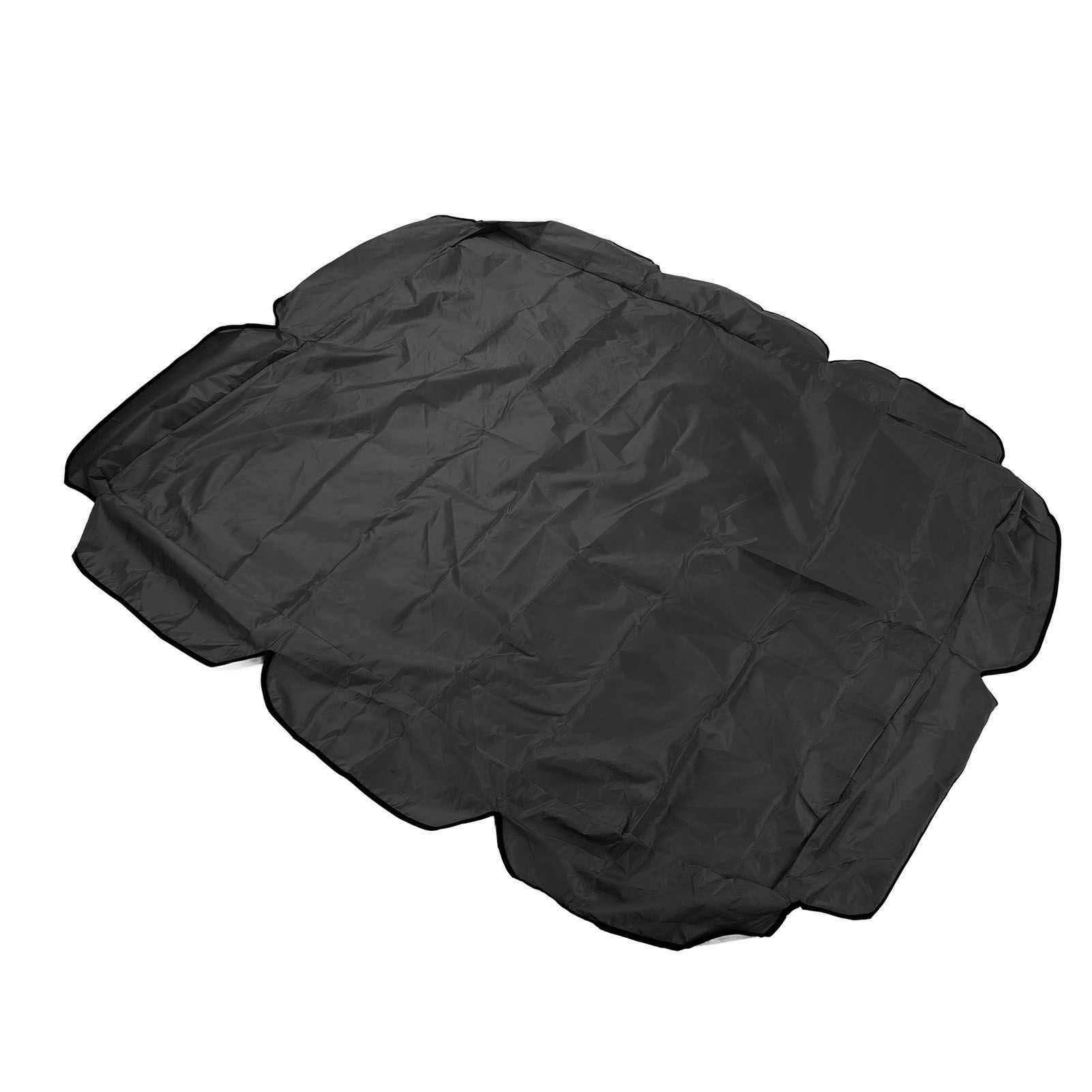 Swing Canopy 210D Silver Coated Oxford Waterproof UV Proof for Outdoor Patio Yard Chair 142x120x18cm Black - Image 5