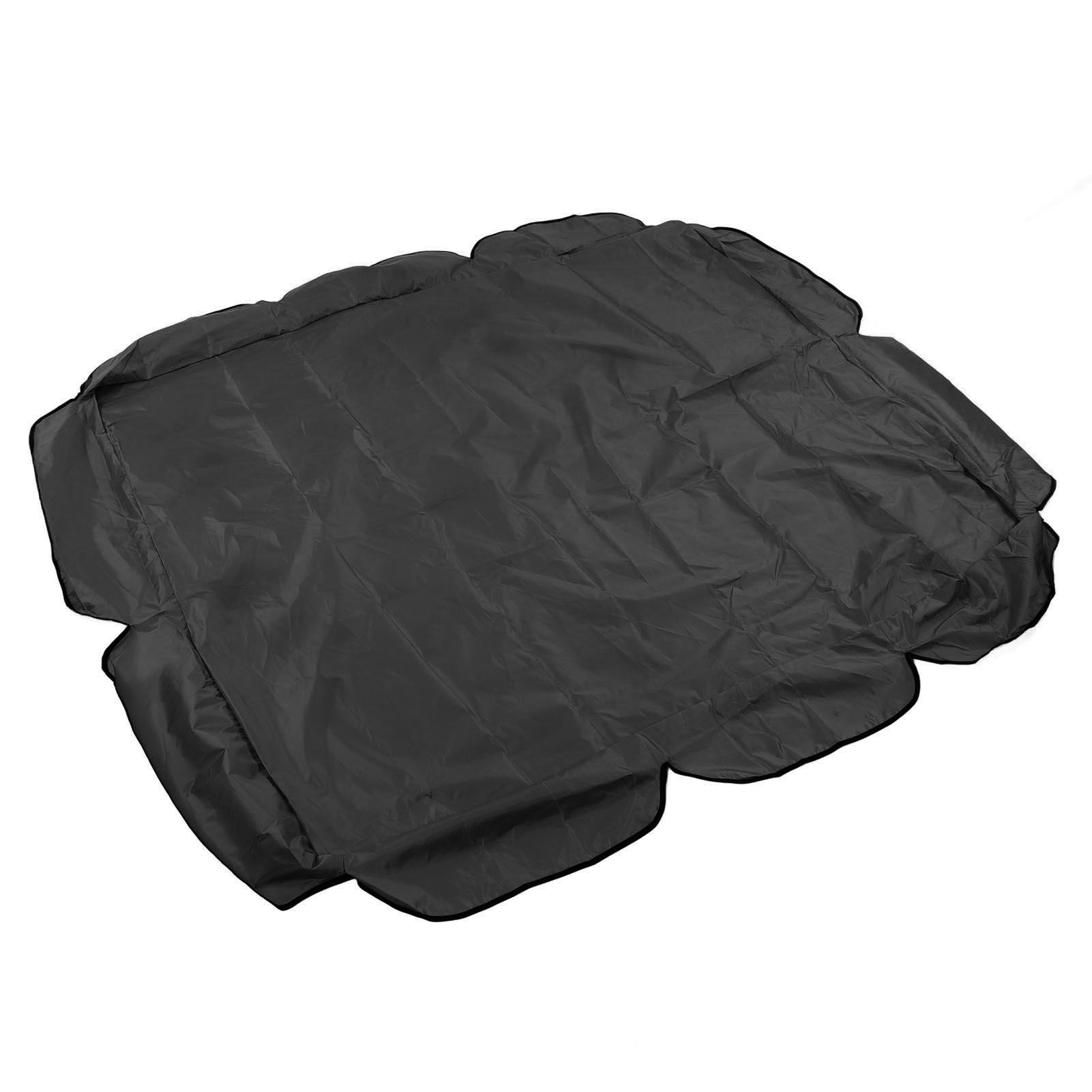 Swing Canopy 210D Silver Coated Oxford Waterproof UV Proof for Outdoor Patio Yard Chair 142x120x18cm Black - Image 7